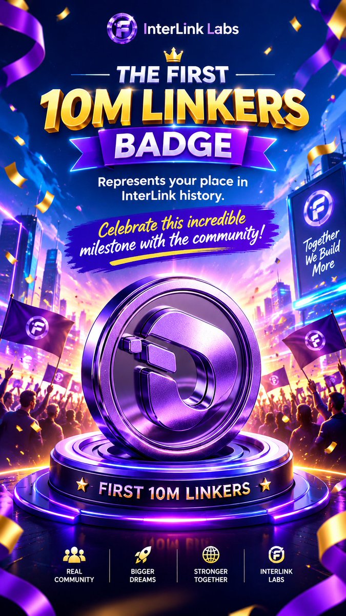 shihab049's tweet photo. 🏆 The First 10M Linkers Badge represents your place in InterLink history. Celebrate this incredible milestone with the community! #InterLink #ITLG #ITL https://t.co/aiFRa4rEGh