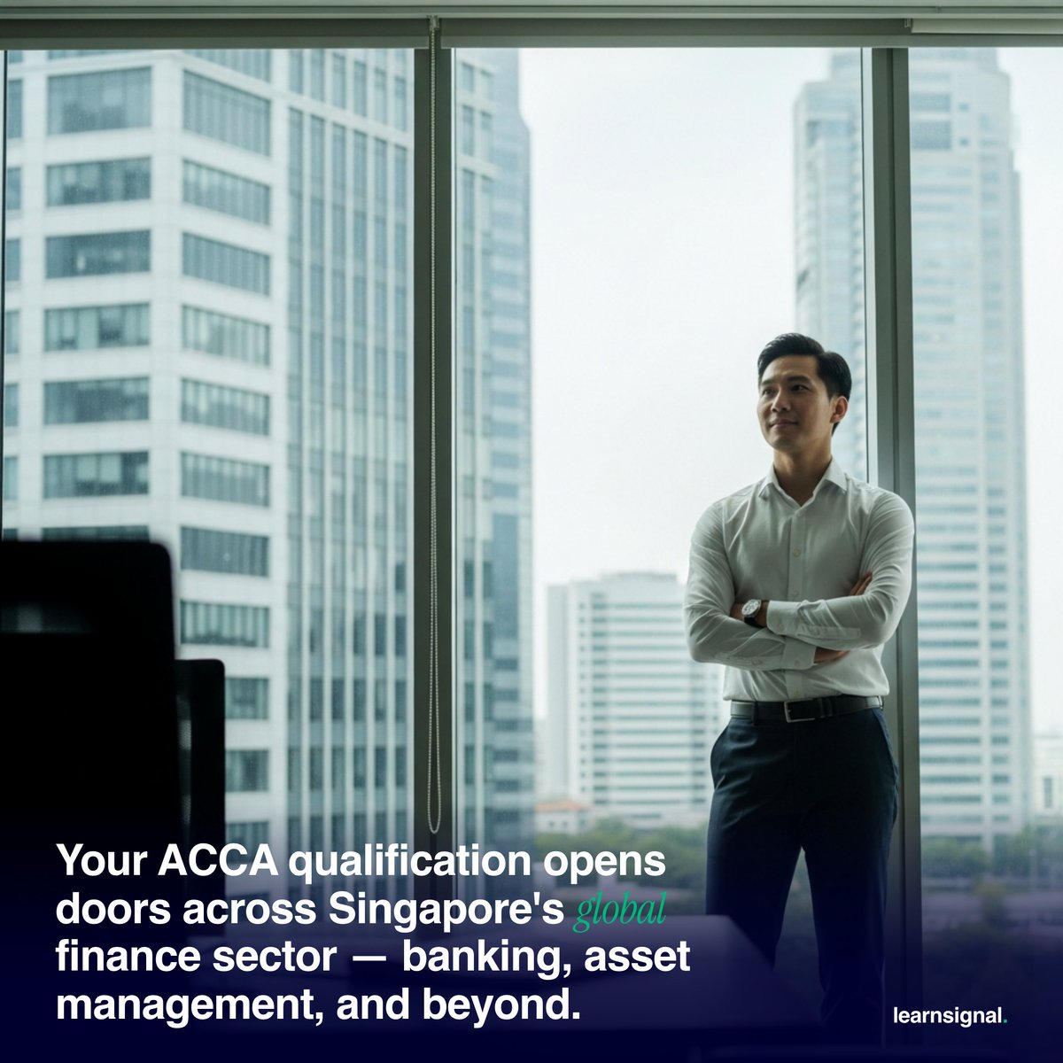 learnsignal's tweet photo. In Singapore, ACCA isn't marketing language — it's structural. MAS-regulated firms, Big Four offices, and regional bank HQs have built hiring frameworks around it. And the credential travels: no conversion, no re-examination.

#ACCA #Singapore https://t.co/fQ2l4VQvly