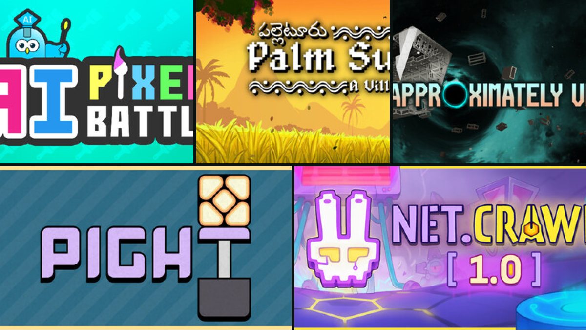 Player32hq's tweet photo. New on Player32:

▸ AI Pixel Battle
▸ Palm Sugar: A Village Story (@MonoTuskStudios)
▸ Approximately Up
▸ Pight (@mindlabor_dev)
▸ NET.CRAWL (@everyone_solid)

Trailers, demos and deals for every game → https://t.co/ORjb8X6UpL #indiegame #gamedev https://t.co/1px1Jn9MFD
