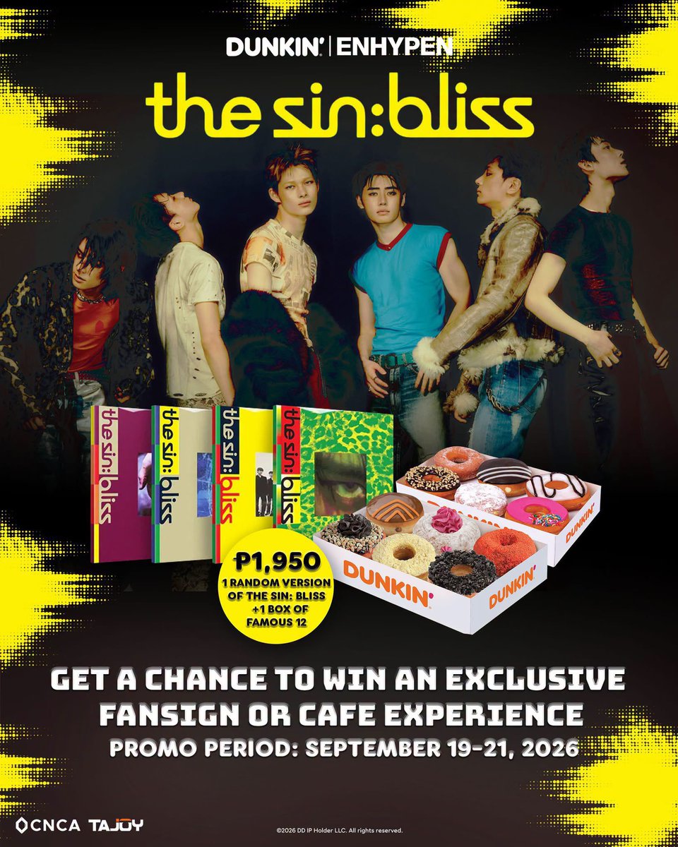 proxywoopy's tweet photo. 🎫 wts ticketing assistance ticket proxy purchase assistance

🍩 DUNKIN’ ENHYPEN THE SIN: BLISS FANSIGN / CAFE EVENT EXPERIENCE

— donut fee only! 

🏷️ dunkin manila ph philippines fan sign proxy application fan sign event

#DUNKINPH #ENHYPEN_in_MNL #Dunkin_with_ENHYPEN #ENHYPEN https://t.co/LuuWuv904B