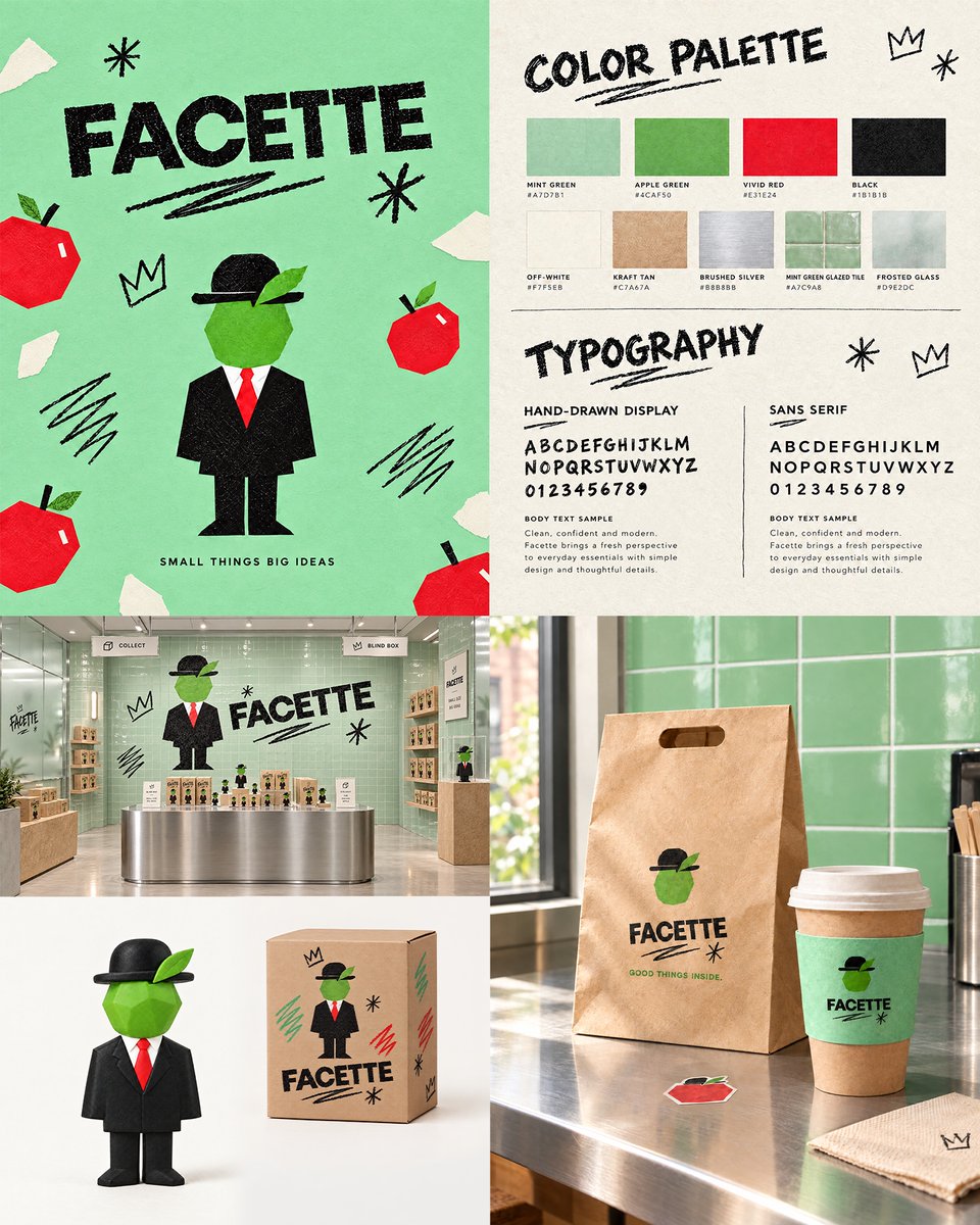 lovart_ai's tweet photo. “Lovart turned classic art into a brand’s new identity. ”🍏 https://t.co/15Vi1NKmUh
