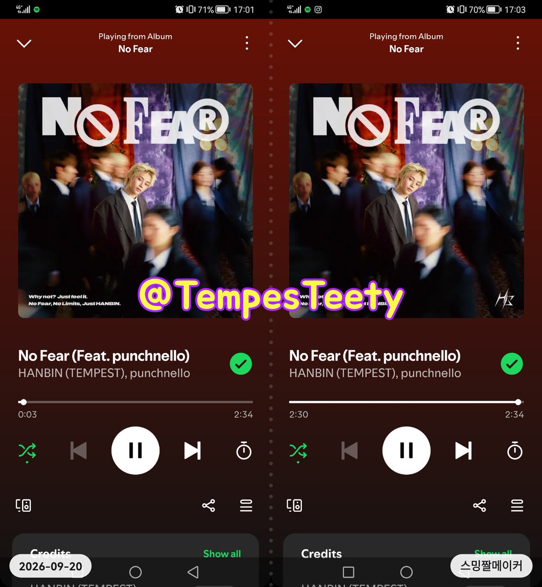 TempesTeety's tweet photo. @TPST__official 260920 오후 5시 🚫
#NF_스트리밍_4주차
#HANBIN #TEMPEST
#No_Fear https://t.co/ahj9kI9Muj