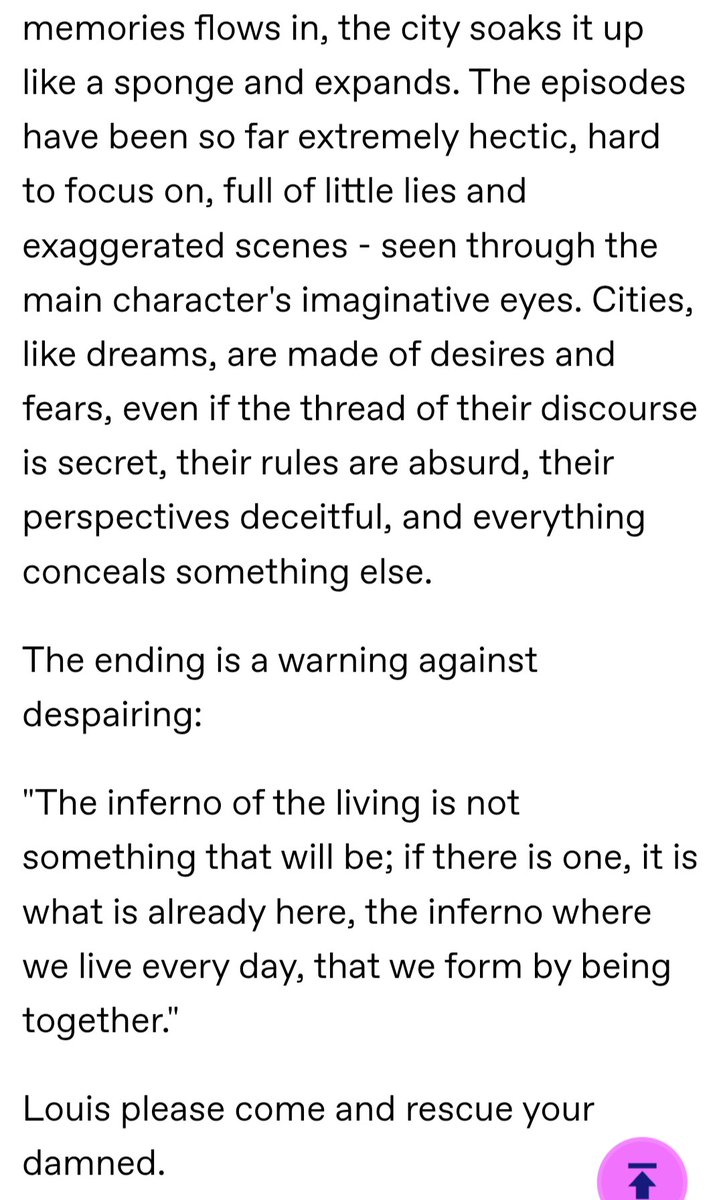 suikamelon6's tweet photo. #TVL #TheVampireLestat #InvisibleCities #tvlanalysis
WHY TVL'S EPISODES ARE NAMED AFTER CITIES
https://t.co/M7M4CRHIUO https://t.co/DWzFIHyusC