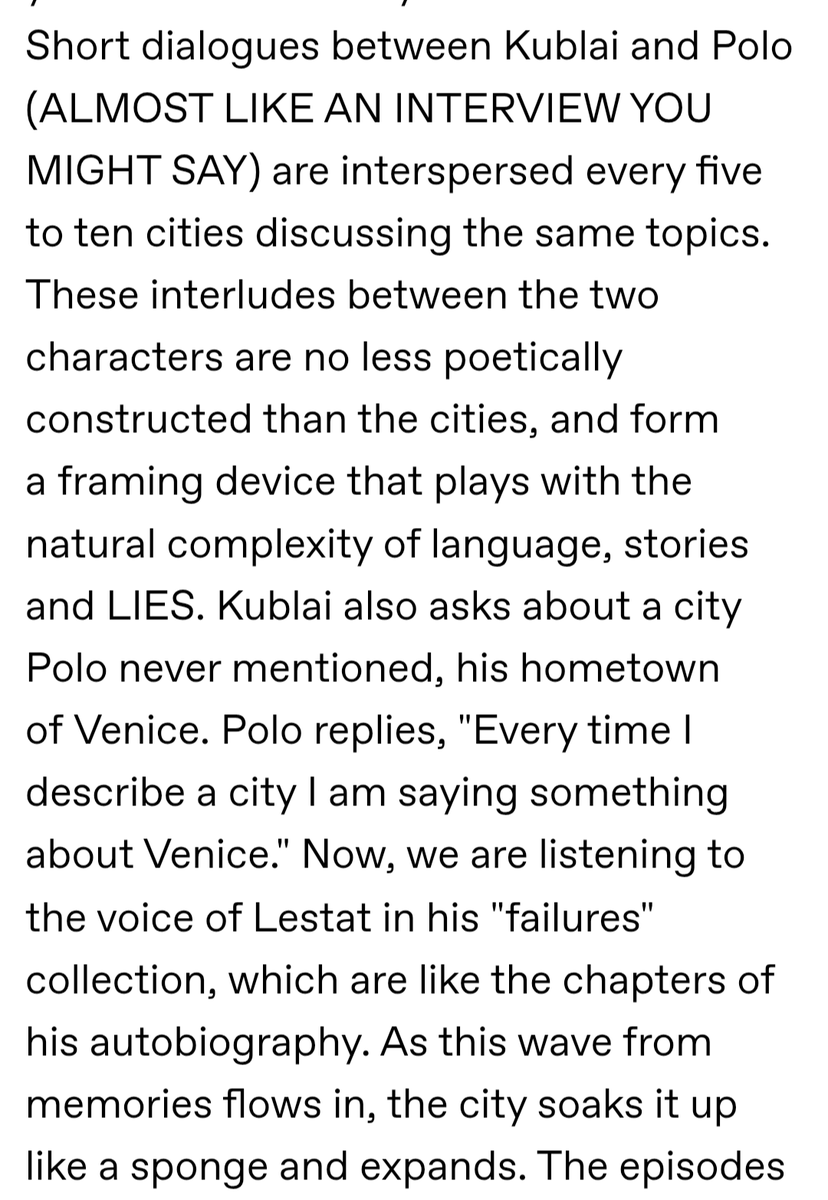 suikamelon6's tweet photo. #TVL #TheVampireLestat #InvisibleCities #tvlanalysis
WHY TVL'S EPISODES ARE NAMED AFTER CITIES
https://t.co/M7M4CRHIUO https://t.co/DWzFIHyusC