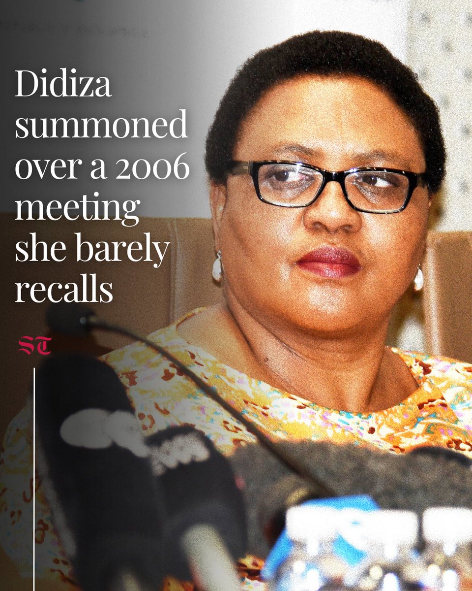 SundayTimesZA's tweet photo. Didiza, who was acting justice minister for just more than five weeks in 2006, is due to appear before the judicial commission of inquiry over allegations concerning two meetings she allegedly attended while acting for then justice minister Brigitte Mabandla, who was hospitalised at the time. https://t.co/J7hGZLD08r