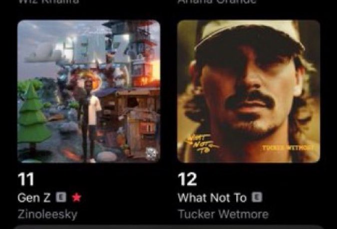 Headboyfl's tweet photo. Gen Z after 2days and Swaguu after 2days of release on US Apple Music Album chart 🇺🇸 https://t.co/7Za25giO43