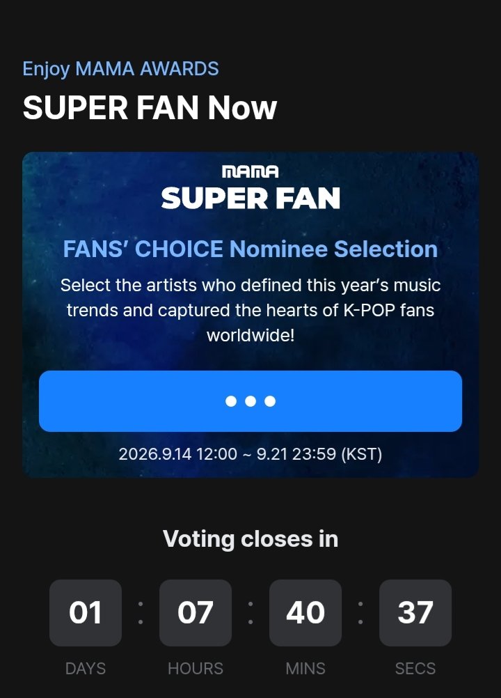 TEU_Promo's tweet photo. #TREASURE #TEUHELP
[MAMA 2026] FAN CHOICE NOMINEE SELECTION 

📱Mnet plus
⏰ D-1

TEUMEs if you have been selected as super fan then vote for TREASURE 
there is only a day left 🚨

And if you haven't collected the stamp go and collect NOW‼️‼️ https://t.co/eBivCbrWIh
