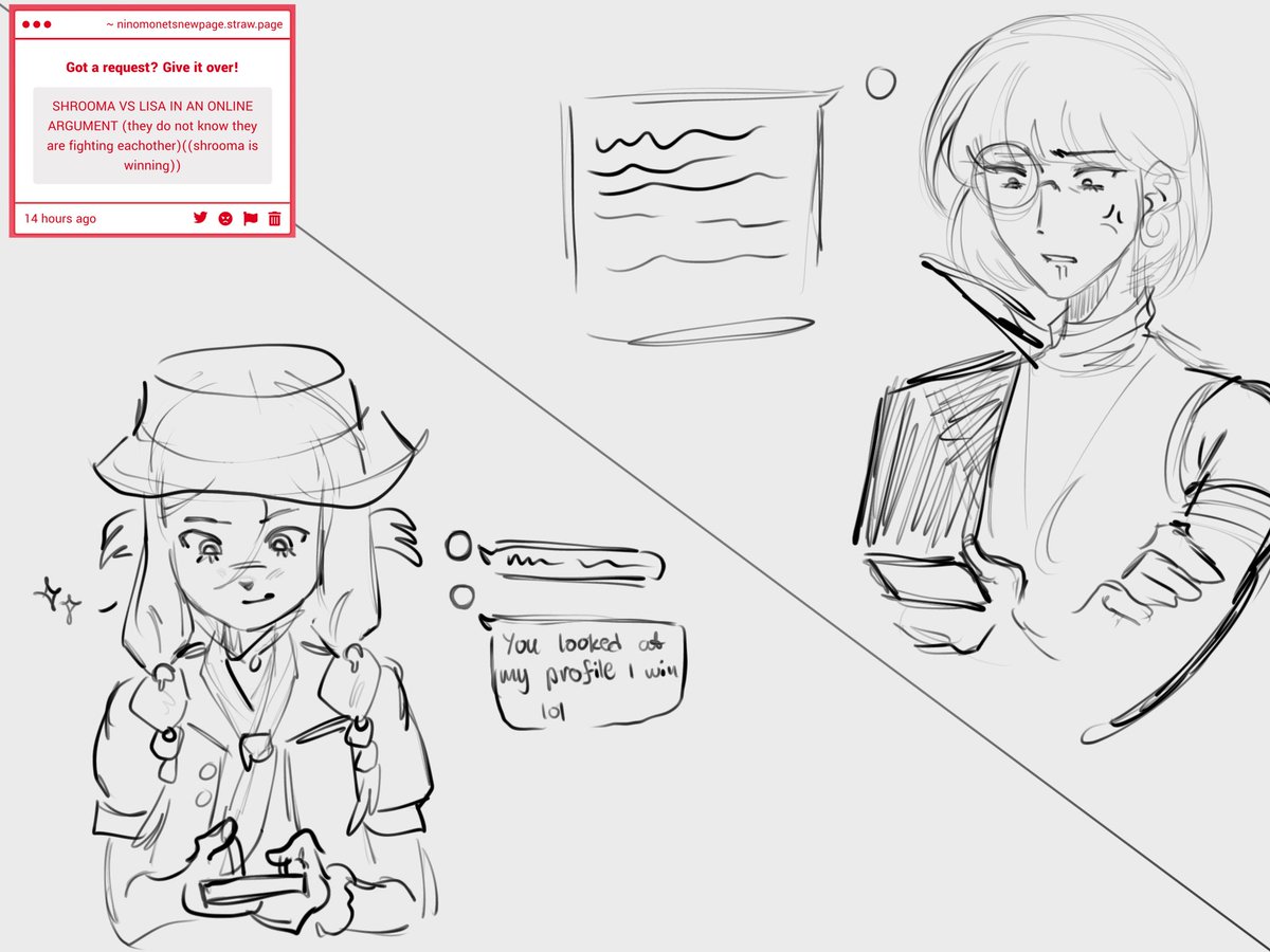 kingof47759's tweet photo. This is a sign for YOU to request some doodles on my strawpage
#PathtoNowhere #PtN #无期迷途 https://t.co/h9RqnclLlI