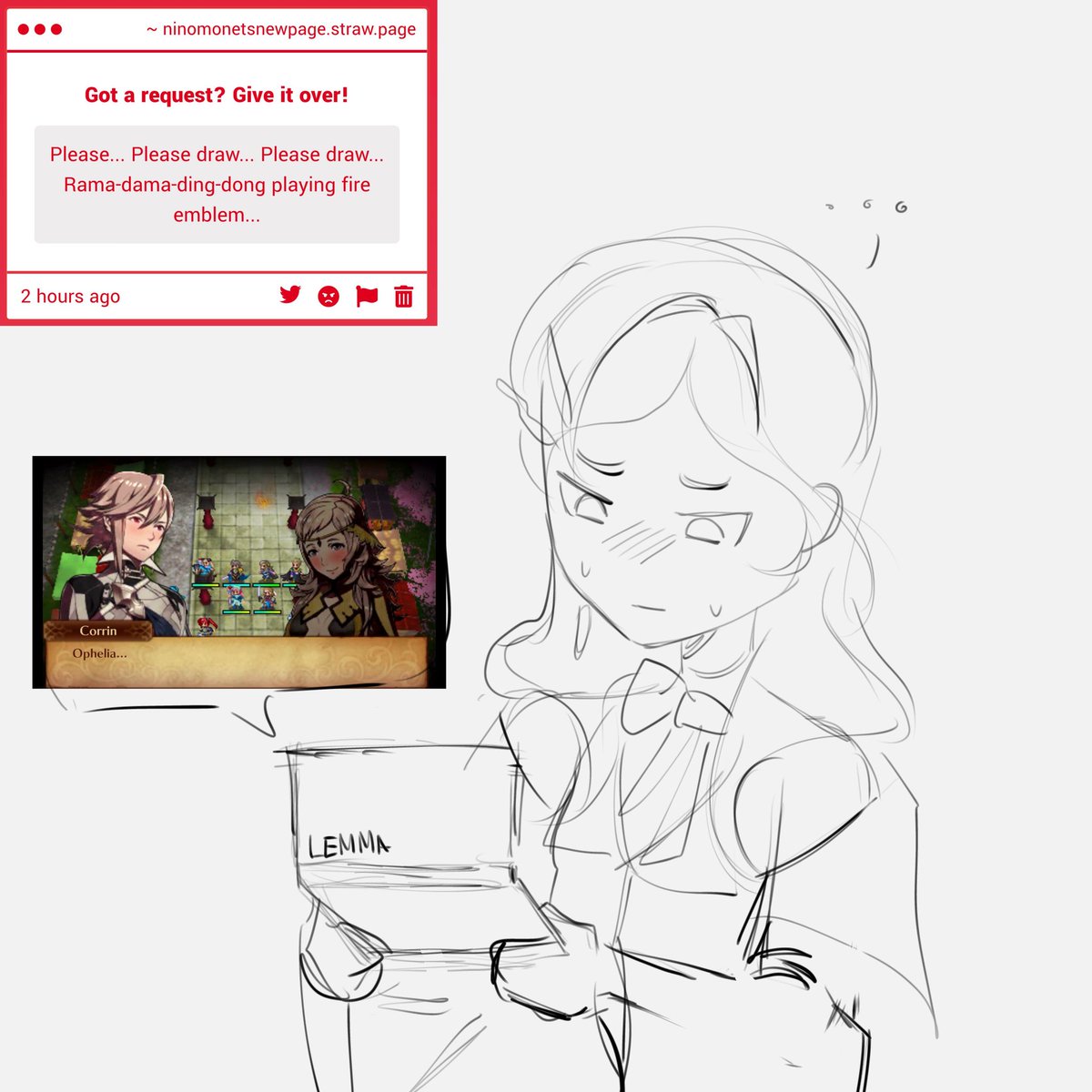 kingof47759's tweet photo. This is a sign for YOU to request some doodles on my strawpage
#PathtoNowhere #PtN #无期迷途 https://t.co/h9RqnclLlI