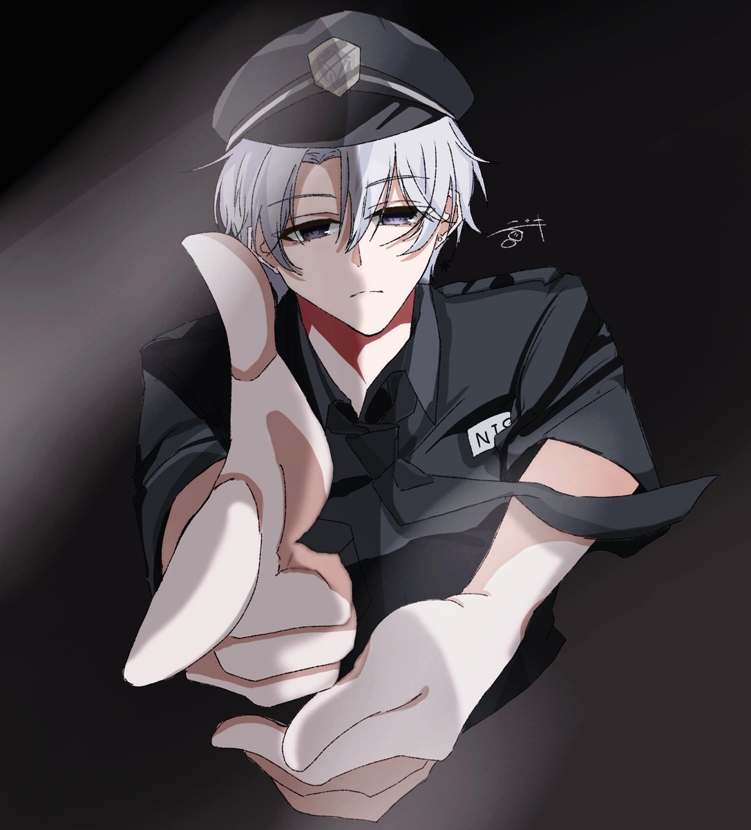 Pon_nsk1224's tweet photo. ばーん👮🤍
#にしきくん #にしきくんあーと https://t.co/gvcNGgE2Pc