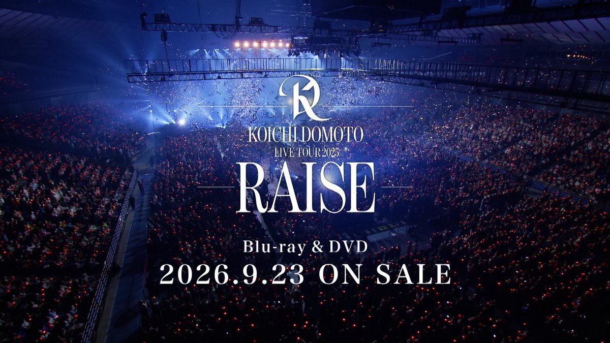 Storm_Labels's tweet photo. 【🎥YouTube公開🌟】

＼#堂本光一／
KOICHI DOMOTO LIVE TOUR 2025 RAISE [TV-SPOT]

▼ご視聴はこちら👀
https://t.co/oYrWpXFLsF

#RAISE
@KOICHIDOMOTO_EL https://t.co/d71K4NYA0k