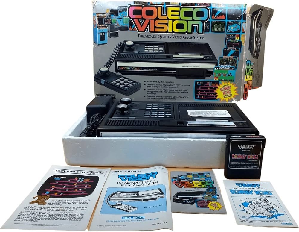 iknowyouz's tweet photo. In 1982, ColecoVision arrived with graphics that looked far closer to the arcade than most home consoles.
Its killer move was Donkey Kong packed in with the system.
For a brief moment, Coleco looked like it had found the future of home gaming. https://t.co/cm5yLqS5uV