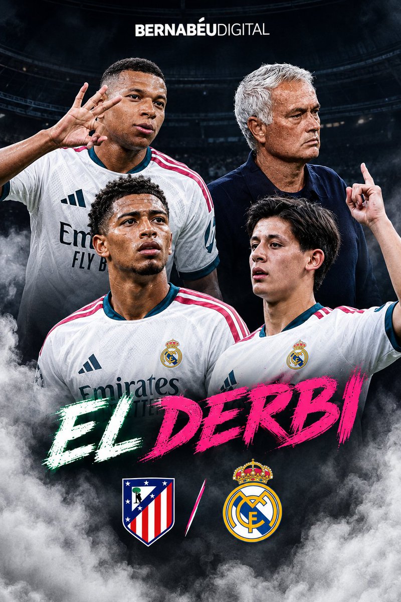 BernabeuDigitaI's tweet photo. ⚪️ DÍA DE DERBI 🔴

👇 Sigue el partido con nosotros en Bernabéu Digital:

https://t.co/xWzDL86SBW

#HalaMadrid #RealMadrid #Derbi #RMLiga https://t.co/yH6MQkn58t