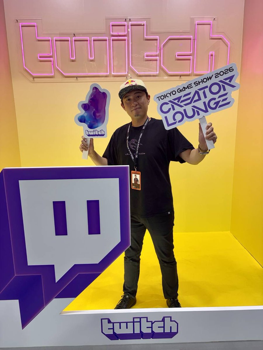 katitagaribon's tweet photo. TGS BOOSTERZとして色んなブース行ってました！！記念撮影こんなに出来たの初めてだった！新鮮でもあり楽しかった！！

 #TGS2026 #東京ゲームショウ30th https://t.co/F9tad9IYp2