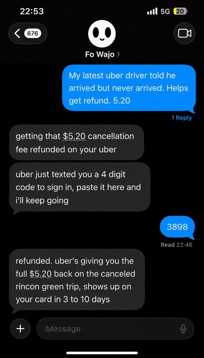qqazzrh's tweet photo. Fo just have saved so much money for me…
It cancelled 2 subscriptions, 
Remind me pay my rent and comEd before extra charge come in 

And now, it got me uber refund 
💸💸💸

@wajo_ai https://t.co/4YnI5Gqyru