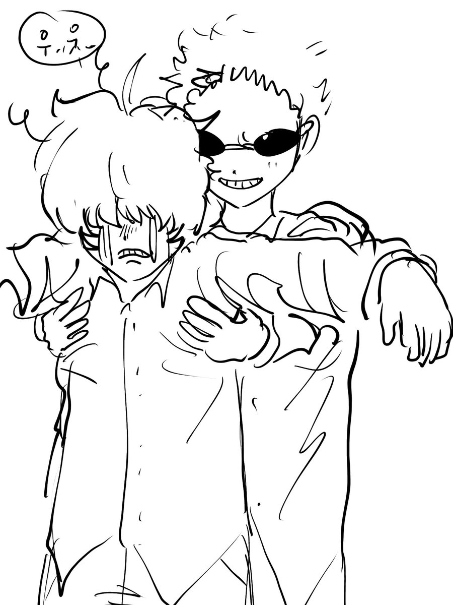 Hamgyugwi's tweet photo. 동생 학대 https://t.co/togy7QVirT