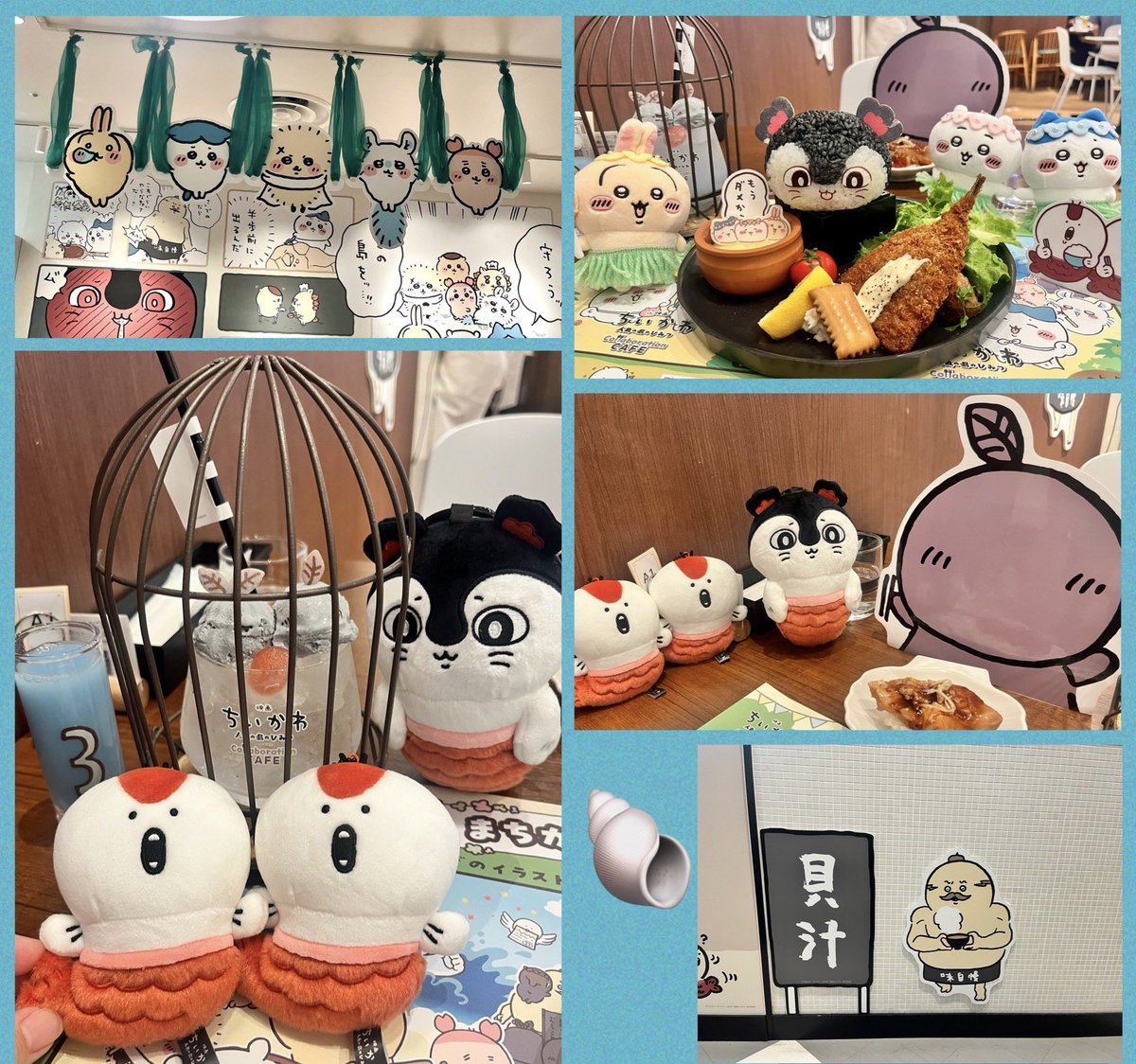 meki0430's tweet photo. ちいかわ映画コラボカフェ🧜‍♀️
〜東京&amp;名古屋〜

映画をみる前と後で同じメニューでも見え方が違ってくる−🥹
煮付けが私は1番美味しかった‥♾️
貝汁も🫶
ひみつ本も無事貰えました📚
映画制作中のナガノ先生の様子が描かれていて、チラ見してから観た映画はまたさらに鮮やかな世界でした🏝️

#ちいかわ https://t.co/zPLISqHY7S