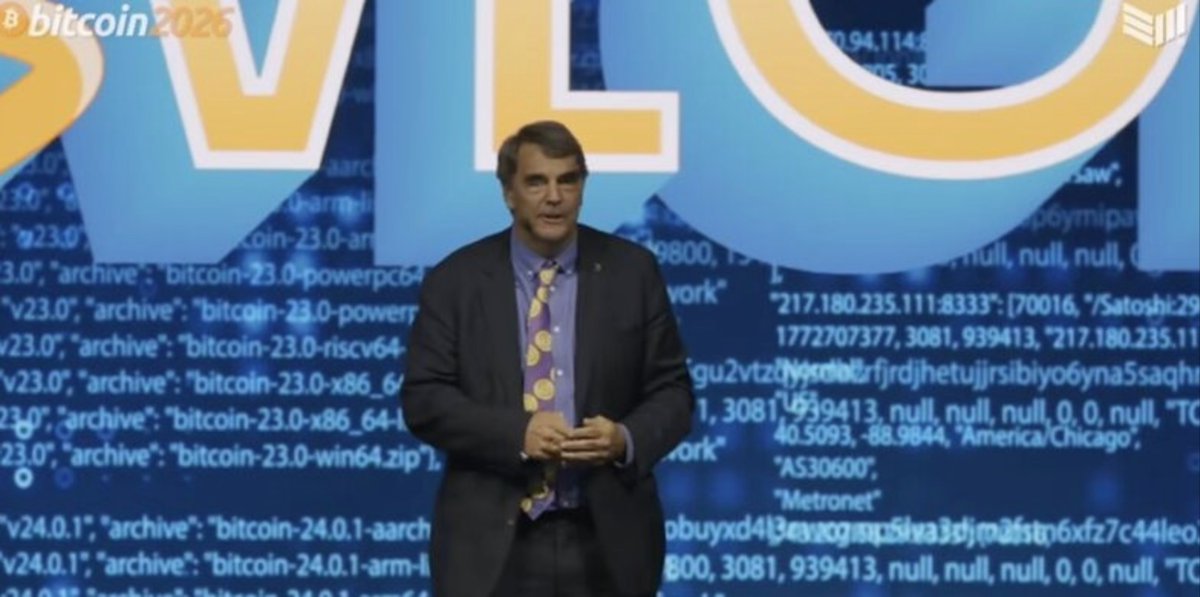 thejohnnycrypt0's tweet photo. “Reserves are supposed to protect you when the system fails, not only when the system works.”
Tim Draper @TimDraper, Founder at Draper Associates, speaking at The Bitcoin Conference 2026, framed Bitcoin less as an investment opportunity and more as a form of institutional preparedness.

His argument was rooted in a simple observation: events like the Silicon Valley Bank collapse exposed how dependent companies remain on traditional financial infrastructure. If reserve assets exist to preserve operational continuity during periods of stress, then alternative forms of liquidity deserve consideration alongside conventional banking relationships.

Draper extended this logic beyond corporations to families and governments, suggesting that Bitcoin’s role may increasingly resemble a strategic reserve rather than a speculative allocation. In his view, the asset’s utility emerges most clearly when confidence in traditional systems is challenged.

The structural takeaway:
✅ Treasury diversification is increasingly part of the Bitcoin discussion
✅ Banking disruptions can reshape reserve management priorities
✅ Operational resilience may become a key adoption driver
✅ Bitcoin is being evaluated as strategic infrastructure, not just an investment

The broader implication is that Bitcoin’s institutional case may evolve from return potential toward contingency planning, where the primary question becomes how organizations maintain financial flexibility when traditional channels become constrained.

Follow / Repost - @Thejohnnycrypt0 for grounded insights on how digital assets are reshaping finance and how to ledger them.
#thejohnnycrypto #bitcoin #Stablecoins #staking #BTC