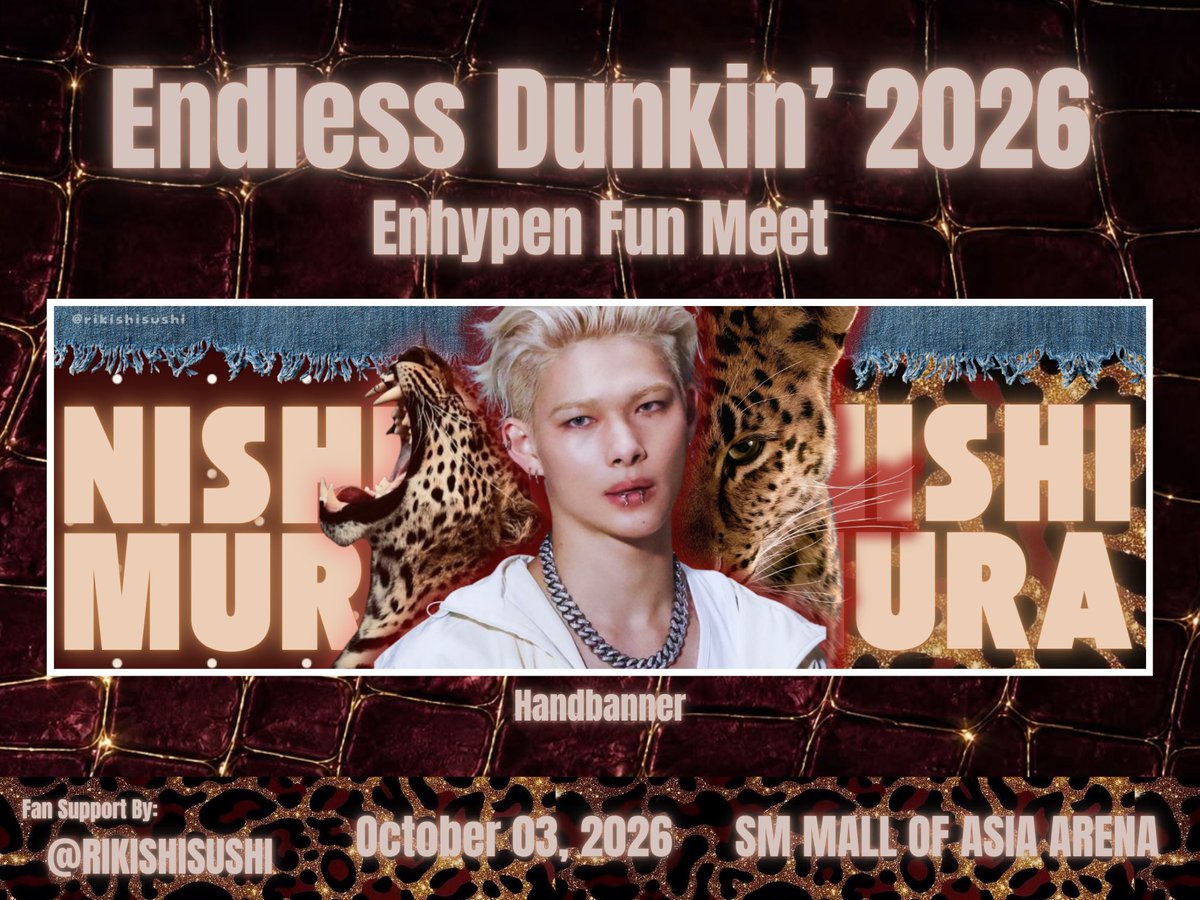 rikishisushi's tweet photo. 𐙚 ‧₊˚ 𝗘𝗡𝗛𝗬𝗣𝗘𝗡 𝗘𝗡𝗗𝗟𝗘𝗦𝗦 𝗗𝗨𝗡𝗞𝗜𝗡’ 𝗙𝗨𝗡 𝗠𝗘𝗘𝗧

Hand banner by: 
        ↳ @rikishisushi

🍒 strictly 1:1 ratio — vv lim quantity 🍒 like &amp; rt 🍒 open for onsite/dm trades

#DunkinPH_ENDLESS #ENDLESSFunmeet
#ENHYPEN https://t.co/YdTCN3ArDu