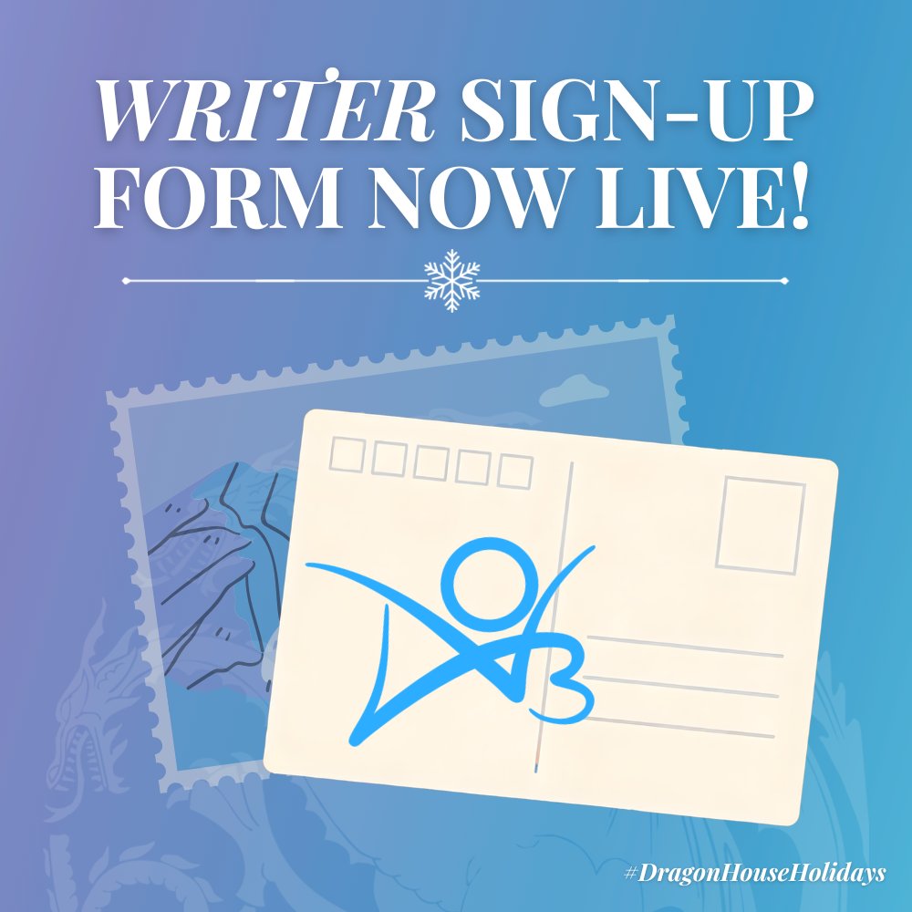 targcestholiday's tweet photo. Our WRITER✍️ SIGN-UP FORM for #DragonHouseHolidays is now live! Contributors will be accepted on a rolling basis until the last stretch of the zine's production (December).

Sign up early to be a part of our Contributor's Spotlight!⭐
https://t.co/glluJ8MUAf https://t.co/sKpcr43XkC