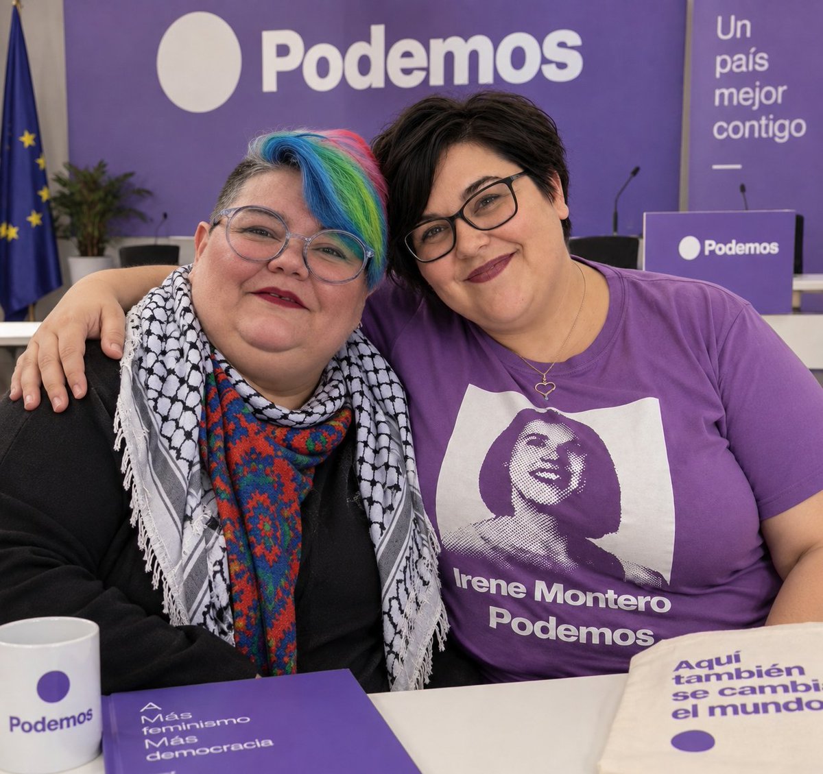 goroliak's tweet photo. Ayer tuve un encuentro con María del Sol Cabanillas Romero, quien fue candidata de #Podemos a la presidencia de Extremadura y que ahora da el salto a Catalunya como candidata de la formación morada a presidir la Generalitat. 💜 ¡Molta sort, amiga! #AmbTu https://t.co/G6O8kUdcxn