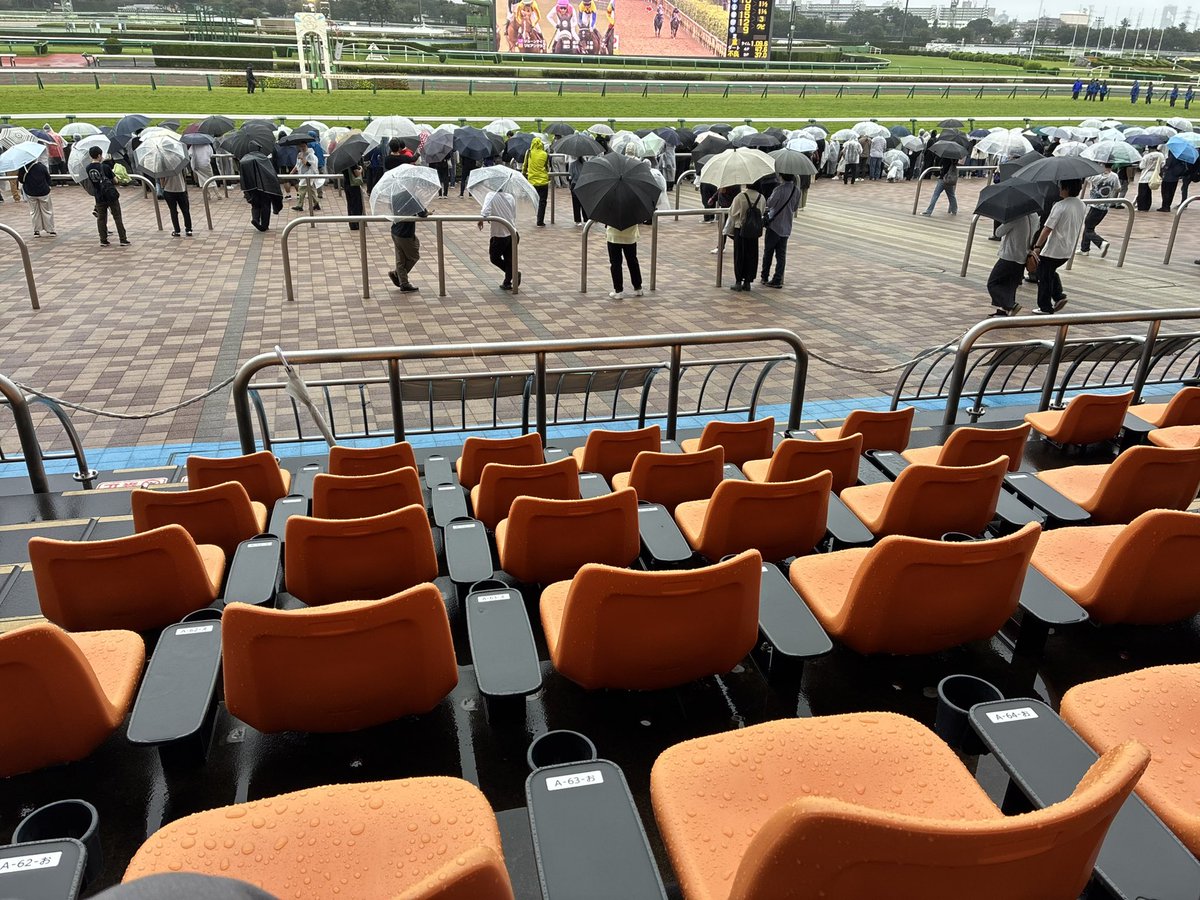 knuckle988's tweet photo. なんでいつも雨☔なん？
席誰も居ないし‥。
福麺で暖を取る。

レガちゃんオールカマー
どしゃ降り☂️クソ馬場の中
４着頑張りました✨

ご挨拶出来た人
ありがとうございました。

口取りで会いましょ！の人は
ご挨拶出来なかったので
また次走の口取りで会いましょう！

次は良馬場でキレッキレや🐎 https://t.co/ZIG3xR8xM2