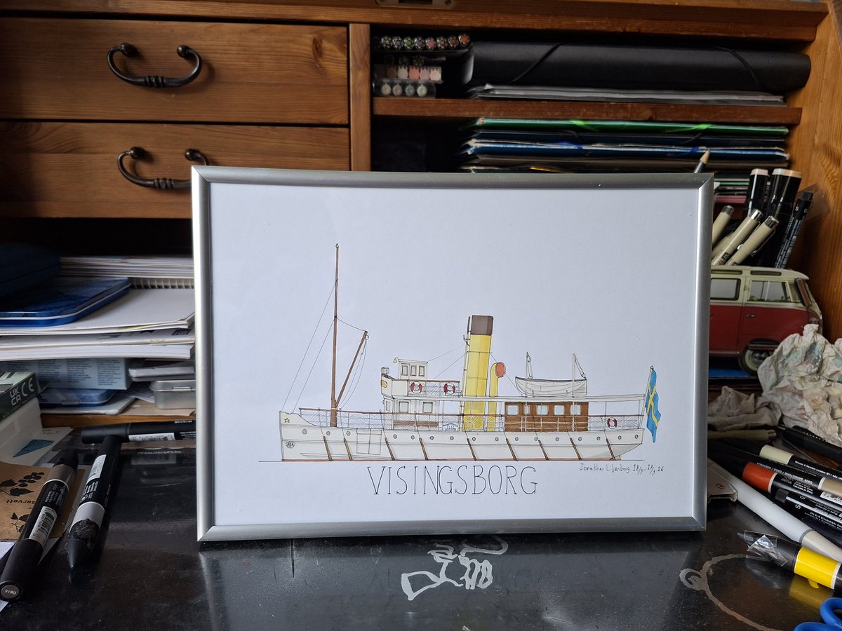BByggare's tweet photo. A new drawing finished and framed https://t.co/lUirOSYCEo