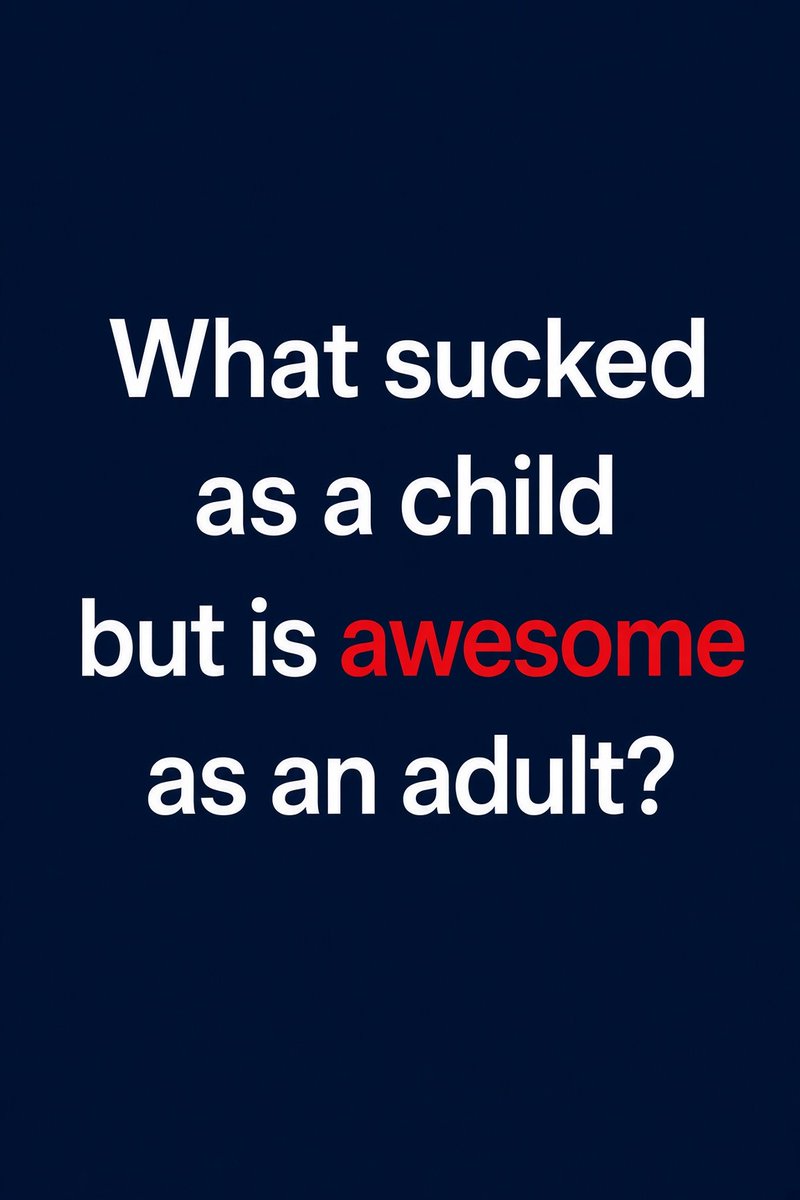 _josephine0_'s tweet photo. What sucked as a kid but hits different now? https://t.co/55hM9YV6Bd