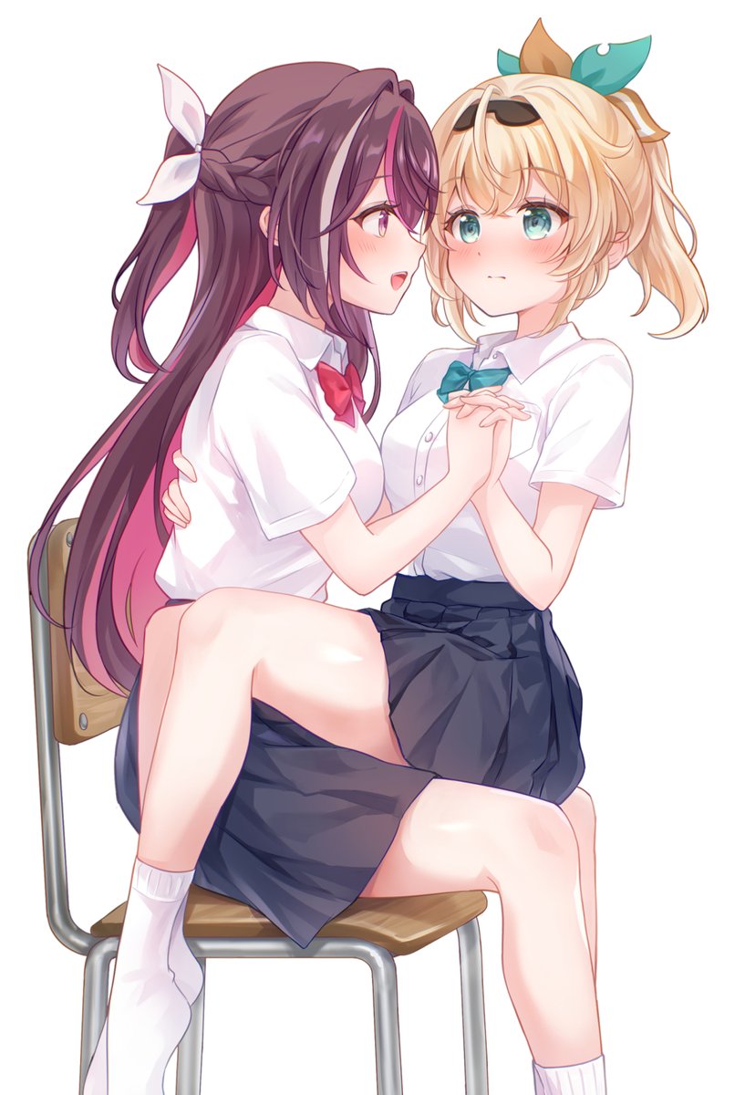 nikoo0's tweet photo. 🩷放課後の秘密💚
#AZKiART #いろはにも絵を https://t.co/dDe8FXElrT