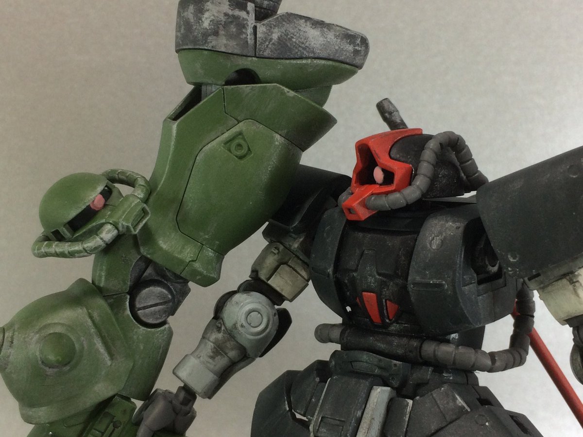 necome_titan's tweet photo. #バズーカは構えるだけでかっこいい 
かっこいいなぁー、ザクバズーカ https://t.co/FJSCLUBV2U