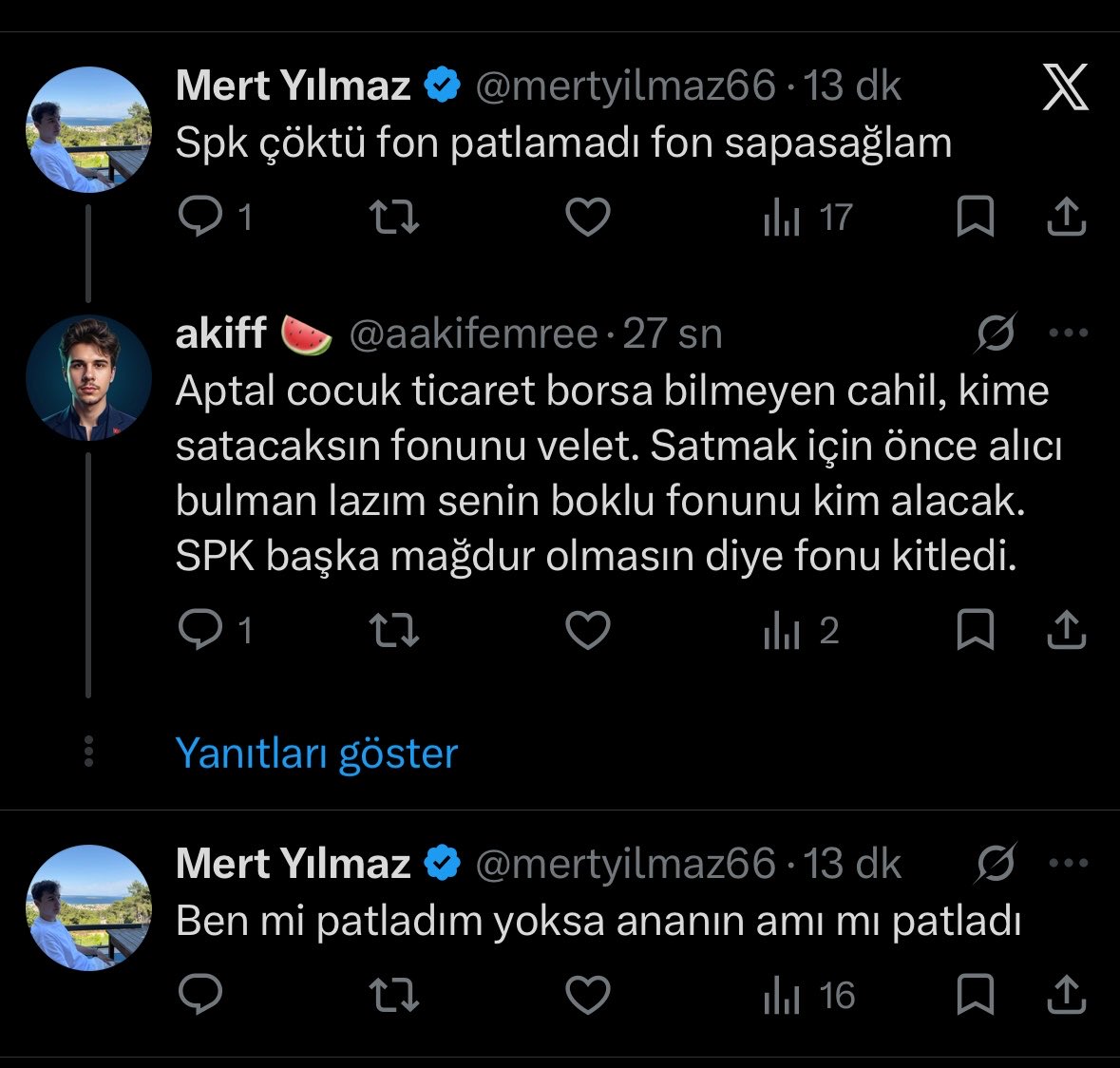 aakifemree's tweet photo. @walkertomoon @mertyilmaz66 @spkgovtr Fırat hocam, arkadaş yorumu sildiği için gözükmüyor ama anneme sövdüğü için sinirlendim böyle bir cevap verdim. Keşke onun seviyesine inmeseydim. https://t.co/nYiqG7psA4