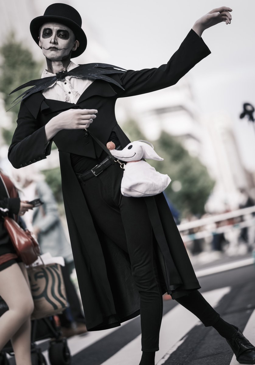 MS_05_zaku1's tweet photo. 【Cosplay】

『ナイトメア〜・ビフォア・クリスマス』
　　　　/ ジャック・スケリントン

photo : @yoshi_10pa 

#サツコス 
『THE NIGHTMARE BEFORE CHRISTMAS』 https://t.co/KmLV9LItMW