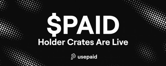 UsePaidDotApp's tweet photo. @UsePaid @XMoney /7 $PAID Season 1 Claims are now open!

🔗 https://t.co/kFUAKclRDt

This community distribution marks an important step in the continued development of the $PAID ecosystem, with the platform users at the center of its growth. https://t.co/RbpYfLeg8W