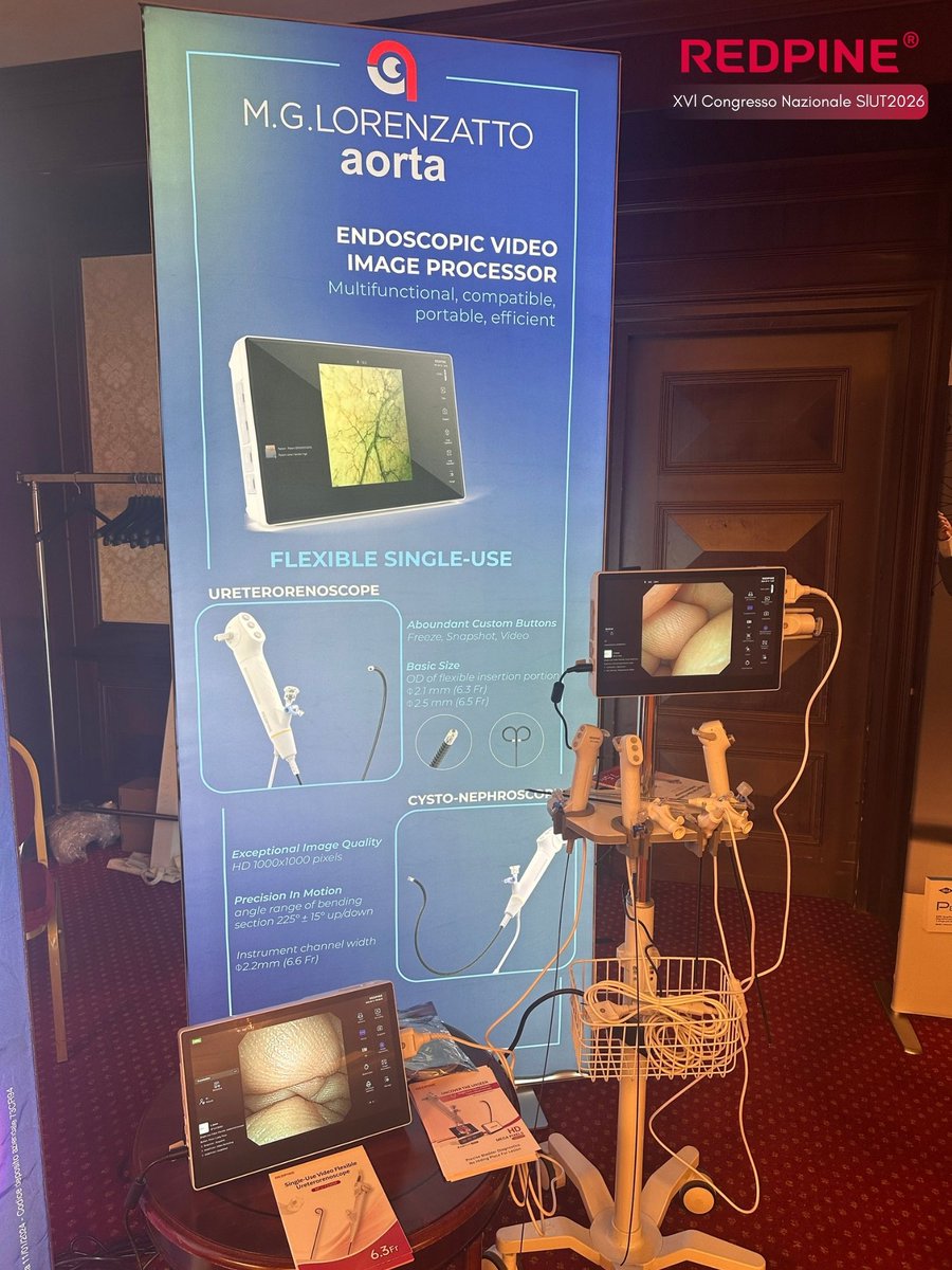 REDPINE_Medical's tweet photo. Looking back on the 16th National Congress of SIUT!
#REDPINE was pleased to support our valued partner M.G. Lorenzatto Srl and aorta srl at #SIUT2026. It was a pleasure for us to connect with urologists and industry colleagues.
#ECIRS #MINIPCNL #PCNL #RIRS
#MedicalMeeting https://t.co/ivU6LBBIPY