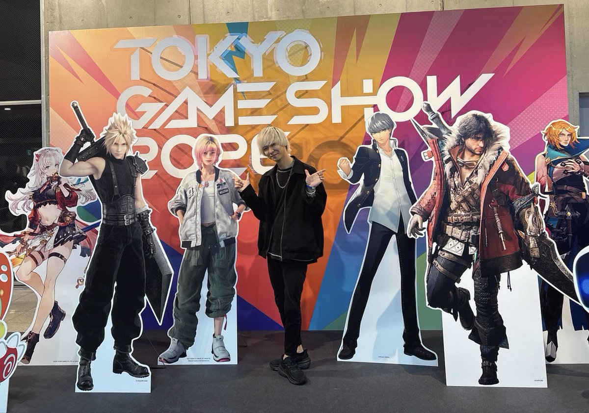Taroumaru81's tweet photo. 推しメンの獄門浴びれて幸せ
どんな時もソルジャーの誇りは手放しません

#TGS2026 #東京ゲームショウ30th https://t.co/P6MGjK4Kb7