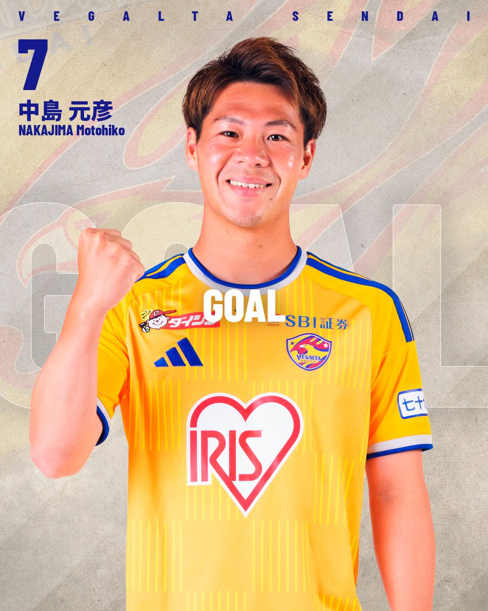 vega_official_'s tweet photo. ⚽️G🟠🟡🟠🟡AL!

⚔️明治安田J2リーグ 第7節
栃木シティ 0 🆚 1 ベガルタ仙台
前半16分
得点：中島 元彦

#VEGALTA #BREAKTHROUGH_未来を切り開け #07栃木C https://t.co/vVgMi2l9nw