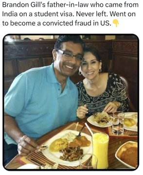 LIBERALAF4EVER's tweet photo. @Junglegsus @DineshDSouza @hasanthehun Also, "Her mom is white?"
She is Hispanic hence, brown like him. 
You REPUKKKE-LICANS always try to literally "whitewashing" everything that concerns them, uhh?
Also, Dinesh is a convicted fraudster, so STFU PIGGY 🐷. https://t.co/eTsB9N9ZGG