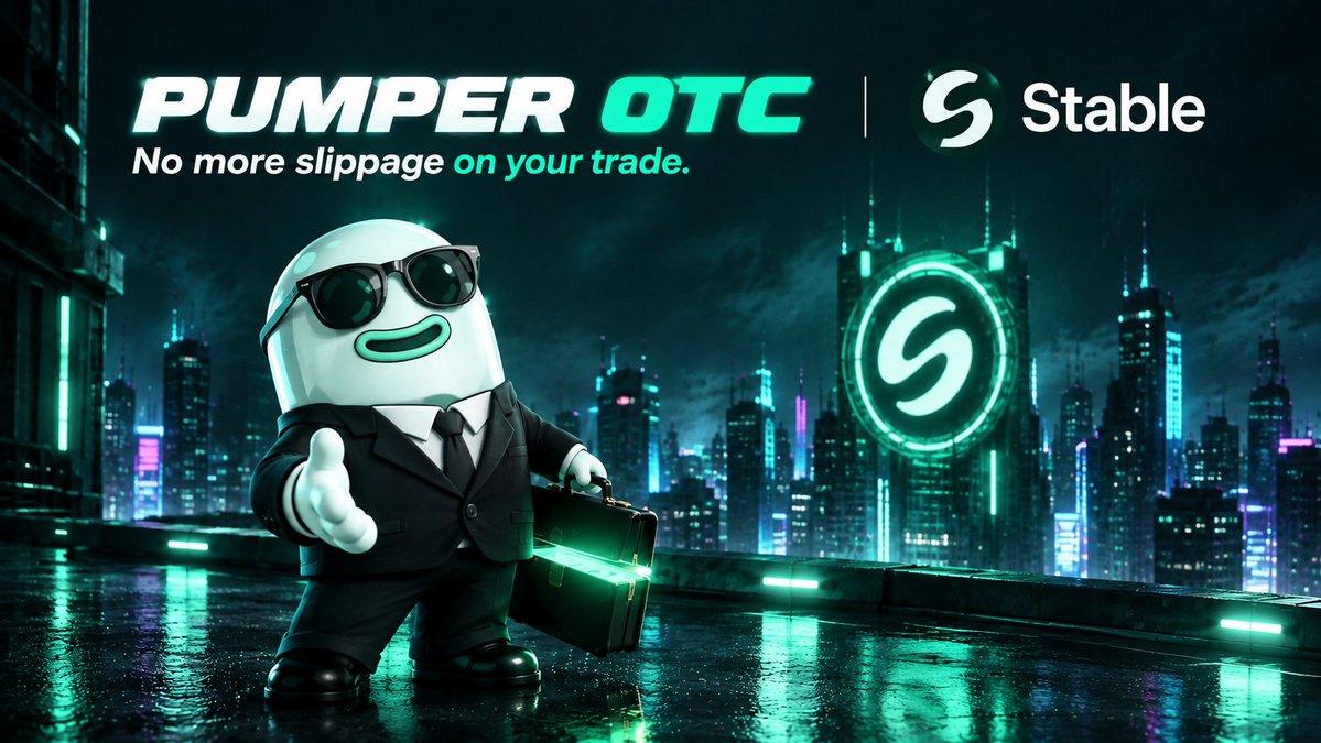 pumper_official's tweet photo. 1/
Introducing Pumper OTC  on @Stable 

A dedicated market for block sales on Stable. No more slippage on selling.

List your tokens. Get paid in USDT0.

https://t.co/BjSFSVV4Nj