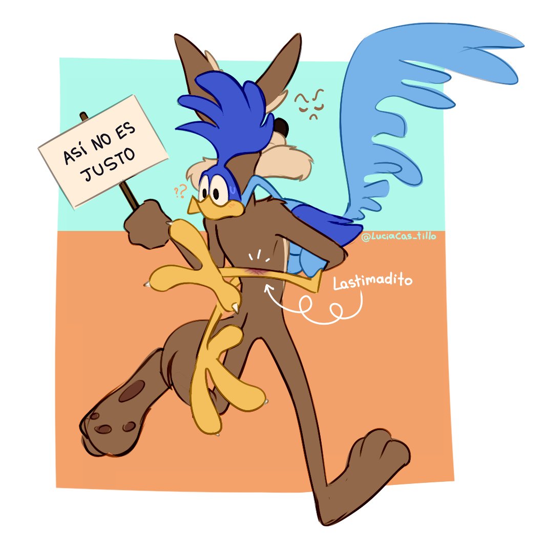 LuciaCas_tillo's tweet photo. Mmmmyep. I like them 💙🤎 #wileroadㅤㅤ #wilerunner #wilee #roadrunner

"🔵🪧 Que aburrido"
"🟤🪧 Carece de algunos explosivos, ¿no?"
----------------------------------------
"🔵➡️Hurt"
"🟤🪧 It's not fair this way" https://t.co/nPUwppW4Gh
