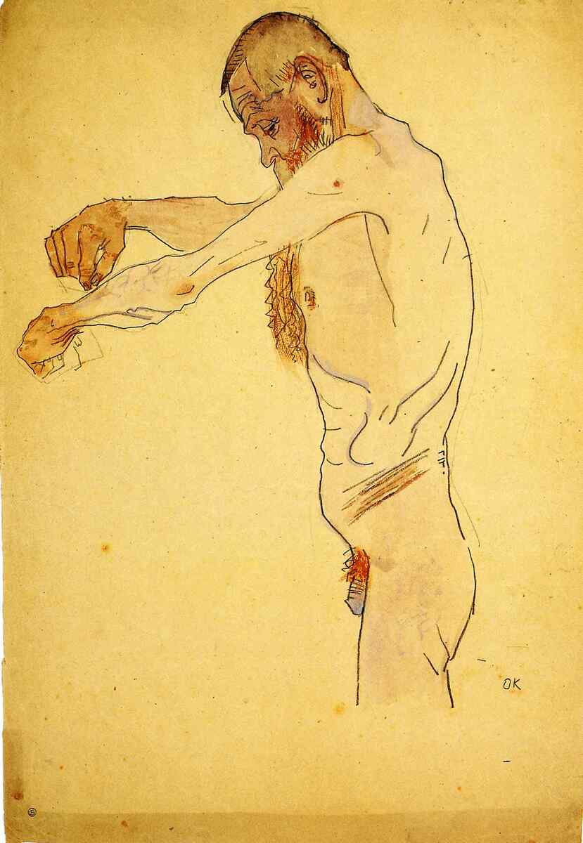 artistkokoschka's tweet photo. Standing Nude Old Man #artbots #kokoschka https://t.co/AodqJPxphZ