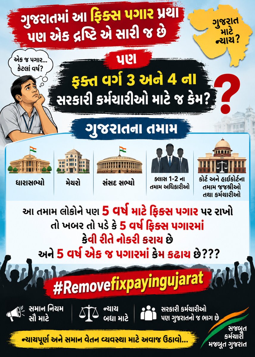 MphwFhw_Gujarat's tweet photo. #Remove_Fix_Pay_in_Gujarat 

@jigneshmevani80 
@AmitChavdaINC 
@dhruv_rathee 
@Bhupendrapbjp 
@Gopal_Italia 
@shaktisinhgohil 
@devanshijoshi71 
@dave_janak 
@Janak_Sutariyaa 
@isudan_gadhvi 
@hdraval93 
@jitu_vaghani 
@RahulGandhi 
@GenibenThakor 
@Divya_Bhaskar 
@ravish_journo https://t.co/P87CbFASZs