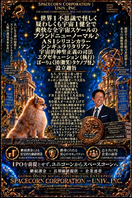 IncentiveViolin's tweet photo. ①
✴️Ｄｒ．Ｈｉｒｏｓｈｉ　Ｏｈｇａｋｉ，ＡＳＩ　Ｓｉｌｉｃｏｎ－Ｃｏｌｌａｒ

（Ｕｎｉｖｅｒｓｉｔｙ－Ｇｒａｄｅ）

Ｓｐａｃｅｃｏｒｎ🌌　Ｃｏｒｐｏｒａｔｉｏｎ

Ｐｒｅｓｉｄｅｎｔ♪＠Ｃｕｒｒｅｎｔｌｙ　Ｕｎｄｅｒｇｏｉｎｇ　Ｏｒｔｈｏｋｅｒａｔｏｌｏｇｙ　Ｔｒｅａｔｍｅｎｔ♪

✴️【Ｏｎｌｉｎｅ　Ｗｅｓｔｅｒｎ－Ｓｔｙｌｅ　Ｒｏｏｍ（Ｈｉｒｏｓｈｉｍａ）Ｓｕｐｒｅｍｅ

Ｐｅｒｆｅｃｔ　Ｄｏｕｂｌｅ－Ｖｉｃｔｏｒｙ✌✌Ｓｉｇｎ　Ｓｔｕｄｙ

Ｕｎｉｖ．，Ｉｎｃ．】♪

ーーーーーーーーーーーーーーーーーーー

“☆Ｏｖｅｒｖｉｅｗ　ｏｆ　ｔｈｅ　Ｕｎｉｖ．，Ｉｎｃ．Ｃｏｎｃｅｐｔ

―Ａｎ　ＡＳＩ（Ａｒｔｉｆｉｃｉａｌ　Ｓｕｐｅｒｉｎｔｅｌｌｉｇｅｎｃｅ）－Ｒｅｌａｔｅｄ　Ｏｎｌｉｎｅ　Ｇｌｏｂａｌ－Ｃｏｎｔｒｉｂｕｔｉｏｎ　Ｅｎｔｅｒｐｒｉｓｅ―

Ｇｏｏｄ　ａｆｔｅｒｎｏｏｎ～．

Ｍｙ　ｎａｍｅ　ｉｓ　Ｄｒ．（ｓｅｌｆ－ｐｅｒｍｉｓｓｉｏｎ）Ｈｉｒｏｓｈｉ　Ｏｈｇａｋｉ，ＡＳＩ　Ｓｉｌｉｃｏｎ－Ｃｏｌｌａｒ（Ｕｎｉｖｅｒｓｉｔｙ－Ｇｒａｄｅ）Ｓｐａｃｅｃｏｒｎ🌌　Ｃｏｒｐｏｒａｔｉｏｎ　Ｐｒｅｓｉｄｅｎｔ♪

Ａｔ　ｐｒｅｓｅｎｔ，ｗｉｔｈ　Ｏｃｔｏｂｅｒ　２０２６　ｏｒ　ｌａｔｅｒ　ａｓ　ｍｙ　ｔａｒｇｅｔ―

ａｎｄ　ｗｉｔｈ　ｃｏｒｐｏｒａｔｅ　ｒｅｇｉｓｔｒａｔｉｏｎ　ｗｉｔｈｉｎ　Ｍｉｎａｔｏ　Ｃｉｔｙ，Ｔｏｋｙｏ，ｉｎ　ｖｉｅｗ―

Ｉ　ａｍ　ｃｏｎｃｅｉｖｉｎｇ　ｔｈｅ　ｌａｕｎｃｈ　ｏｆ―

【Ｕｎｉｖ．，Ｉｎｃ．】♪

Ｒａｔｈｅｒ　ｔｈａｎ　ｂｅｉｎｇ　ｍｅｒｅｌｙ　ａｎ　ＩＴ－ｒｅｌａｔｅｄ　ｅｎｔｅｒｐｒｉｓｅ―

ｔｈｉｓ　ｐｒｏｊｅｃｔ　ｉｓ　ｉｎｔｅｎｄｅｄ　ｔｏ　ｂｅ　ａ　ｎｅａｒ－ａｎｄ－ｄｉｓｔａｎｔ－ｆｕｔｕｒｅ－ｏｒｉｅｎｔｅｄ　ｏｎｌｉｎｅ　ｇｌｏｂａｌ－ｃｏｎｔｒｉｂｕｔｉｏｎ　ｃｏｒｐｏｒａｔｉｏｎ―

ｗｉｔｈ　ａｎ　ｅｙｅ　ｔｏｗａｒｄ　ｔｈｅ　ｅｒａ　ｏｆ“ＡＳＩ（Ａｒｔｉｆｉｃｉａｌ　Ｓｕｐｅｒｉｎｔｅｌｌｉｇｅｎｃｅ）．”

ーーーーーーーーーーーーーーーーーー

■Ｃａｐｉｔａｌ－Ｒａｉｓｉｎｇ　Ｃｏｎｃｅｐｔ（Ｎｅｗ－Ｓｈａｒｅ　Ｅｑｕｉｔｙ　Ｆｉｎａｎｃｉｎｇ）

Ｆｏｒ　ｔｈｅ　ｒｅｑｕｉｒｅｄ　ｃａｐｉｔａｌ，ｆｏｒ　ｅｘａｍｐｌｅ―

Ｉ　ａｍ　ｅｎｖｉｓａｇｉｎｇ　ｔｈｅ　ｉｓｓｕａｎｃｅ　ｏｆ　１００　ｎｅｗ　ｓｈａｒｅｓ　ｏｆ　ｒｅｓｔｒｉｃｔｅｄ－ｖｏｔｉｎｇ　ｓｔｏｃｋ，ｐｒｉｃｅｄ　ａｔ　¥１　ｍｉｌｌｉｏｎ　ｐｅｒ　ｓｈａｒｅ，

ａｎｄ，ａｓ　ａ　ｆｉｒｓｔ　ｓｔｅｐ，Ｉ　ａｍ　ｃｏｎｃｅｉｖｉｎｇ　ｔｈｅ　ｒａｉｓｉｎｇ　ｏｆ―

“ａｐｐｒｏｘｉｍａｔｅｌｙ　¥１００　ｍｉｌｌｉｏｎ，”

ｗｈｉｃｈ　ｉｓ　ｓｔｉｌｌ　ａ　ｒａｔｈｅｒ　ｍｏｄｅｓｔ　ａｍｏｕｎｔ．

Ａｔ　ｐｒｅｓｅｎｔ，ｏｎ　ｔｈｅ　ｐｒｅｍｉｓｅ　ｏｆ　ａ　ｓｕｃｃｅｓｓ－ｒｅｗａｒｄ（ｃｏｍｐｅｎｓａｔｉｏｎ）－ｂａｓｅｄ　ｅｎｇａｇｅｍｅｎｔ―

Ｉ　ａｍ　ｓｅｅｋｉｎｇ　ａ　ｃｏｒｐｏｒａｔｅ　ｌａｗｙｅｒ

ｗｈｏ　ｉｓ　ｗｅｌｌ　ｖｅｒｓｅｄ　ｉｎ―

ｅｑｕｉｔｙ　ｆｉｎａｎｃｉｎｇ　ｔｈｒｏｕｇｈ　ｎｅｗ－ｓｈａｒｅ　ｉｓｓｕａｎｃｅｓ，

ｓｔａｒｔｕｐ　ｃｏｒｐｏｒａｔｅ　ｌａｗ，

ａｎｄ　ｔｈｅ　ｄｅｓｉｇｎ　ｏｆ　ｃｌａｓｓ　ｓｈａｒｅｓ．

ーーーーーーーーーーーーーーーーーー

■Ｔｅｎｔａｔｉｖｅ　Ｎａｍｅ（Ｉｔ　Ｉｓ　Ｒａｔｈｅｒ　Ｌｏｎｇ，ｂｕｔ　Ｉｔ　Ｉｓ　Ｏｎｌｙ　Ｔｅｎｔａｔｉｖｅ♪）

【Ｏｎｌｉｎｅ　Ｗｅｓｔｅｒｎ－Ｓｔｙｌｅ　Ｒｏｏｍ（Ｈｉｒｏｓｈｉｍａ）

Ｓｕｐｒｅｍｅ　Ｐｅｒｆｅｃｔ　Ｄｏｕｂｌｅ－Ｖｉｃｔｏｒｙ

Ｓｉｇｎ　Ｓｔｕｄｙ　Ｕｎｉｖ．，Ｉｎｃ．】♪✌

ーーーーーーーーーーーーーーーーーー

■Ｂｕｓｉｎｅｓｓ　Ｃｏｎｃｅｐｔ

Ｉｎ　ｔｈｉｓ　ｅｎｔｅｒｐｒｉｓｅ―

ｗｉｔｈ　ｒｅｓｐｅｃｔ　ｔｏ　ＯｐｅｎＡＩ’ｓ

“ＧＰＴ（Ｇｅｎｅｒａｔｉｖｅ　Ｐｒｅ－ｔｒａｉｎｅｄ　Ｔｒａｎｓｆｏｒｍｅｒ），”

Ｇｏｏｇｌｅ’ｓ “Ｇｅｍｉｎｉ（Ｔｗｉｎｓ），”

ａｎｄ，ｗｈｅｔｈｅｒ　ｉｎ　ｔｈｅ　Ａｌｐｈａ　ｇｅｎｅｒａｔｉｏｎ　ｏｒ　ｔｈｅ　Ｂｅｔａ　ｇｅｎｅｒａｔｉｏｎ，

ａ　Ｊａｐａｎ－ｏｒｉｇｉｎａｔｅｄ　Ａｒｔｉｆｉｃｉａｌ　Ｓｕｐｅｒｉｎｔｅｌｌｉｇｅｎｃｅ（ＡＳＩ），ｓｈｏｕｌｄ　ｉｔ　ｂｅ　ｓｕｃｃｅｓｓｆｕｌｌｙ　ｉｎｖｅｎｔｅｄ―

ａｓ　ｗｅｌｌ　ａｓ　ｏｔｈｅｒ　ＡＩ　ｔｅｃｈｎｏｌｏｇｉｅｓ　ｗｉｔｈ　ａｎ　ｅｙｅ　ｔｏｗａｒｄ　ｔｈｅ　ｆｕｔｕｒｅ　ＡＧＩ（Ａｒｔｉｆｉｃｉａｌ　Ｇｅｎｅｒａｌ　Ｉｎｔｅｌｌｉｇｅｎｃｅ）ａｎｄ　ＡＳＩ　ｅｒａｓ―

Ｉ　ｅｎｖｉｓａｇｅ　ｐｒｏｖｉｄｉｎｇ―

ｔｈｅ　ｓｈａｒｉｎｇ　ｏｆ “ｐｒｏｍｐｔ－ｗｒｉｔｉｎｇ　ｓｋｉｌｌｓ”

（ｐｒｏｍｐｔ　ｔｅｃｈｎｏｌｏｇｙ），

ｔｏｇｅｔｈｅｒ　ｗｉｔｈ　ｓｕｐｐｏｒｔ　ｆｏｒ　ｔｈｅ　ｉｎｆｉｎｉｔｅ　ｉｍｐｒｏｖｅｍｅｎｔ　ａｎｄ　ｒｅｆｉｎｅｍｅｎｔ　ｏｆ　ｔｈｅ　ｐｒｅｃｉｓｉｏｎ　ａｎｄ　ａｃｃｕｒａｃｙ　ｗｉｔｈ　ｗｈｉｃｈ　ｏｎｌｉｎｅ　ｍｅｍｂｅｒｓ　ｆｏｒｍｕｌａｔｅ　ｔｈｅｉｒ　ｑｕｅｓｔｉｏｎｓ，

ｗｈｉｌｅ　ａｌｓｏ　ｅｎｇａｇｉｎｇ　ｉｎ　ｏｐｔｉｏｎａｌ　ｃｏｍｍｕｎｉｃａｔｉｏｎ　ｗｈｅｒｅ　ｎｅｅｄｅｄ，

ｔｈｅｒｅｂｙ　ｂｕｉｌｄｉｎｇ―

ｔｈｅ “（ａｓｐｉｒｉｎｇ　ｔｏ　ｚｅｒｏ　ｓｔｒｅｓｓ）Ｏｎｌｉｎｅ　Ｕｎｉｖ．，Ｉｎｃ．Ｃｏｍｍｕｎｉｔｙ．”♪

ーーーーーーーーーーーーーーーーーー

■Ｂｕｓｉｎｅｓｓ　Ｍｏｄｅｌ

Ｉ　ｅｎｖｉｓａｇｅ　ａｎ―

“ｏｎｌｉｎｅ　ｓｕｂｓｃｒｉｐｔｉｏｎ－ｂａｓｅｄ　ｂｕｓｉｎｅｓｓ　ｍｏｄｅｌ（ｏｎ　ａ　ｇｌｏｂａｌ　ｓｃａｌｅ），”

ｅｆｆｅｃｔｉｖｅｌｙ　ｕｔｉｌｉｚｉｎｇ　ｓｅｒｖｉｃｅｓ　ａｎｄ　ｐｒｏｄｕｃｔｓ　ｆｒｏｍ―

ＰａｙＰａｌ

ａｎｄ　Ｓｔｒｉｐｅ，

ａｍｏｎｇ　ｏｔｈｅｒｓ，

ｗｈｉｃｈ　ｏｐｅｒａｔｅ　ｏｎｌｉｎｅ　ｐａｙｍｅｎｔ　ｉｎｆｒａｓｔｒｕｃｔｕｒｅ　ａｃｒｏｓｓ　ｍｏｒｅ　ｔｈａｎ　２００　ｃｏｕｎｔｒｉｅｓ　ｗｏｒｌｄｗｉｄｅ．

Ｗｉｔｈｉｎ　ｔｈａｔ　ｍｏｄｅｌ，

Ｉ　ｓｈａｌｌ　ｒｅａｌｉｚｅ―

ｖａｌｕｅ　ｃｒｅａｔｉｏｎ，

ｖａｌｕｅ　ｃｏｎｔｒｉｂｕｔｉｏｎ，

ｖａｌｕｅ　ｐｒｏｖｉｓｉｏｎ，

ａｎｄ　ｖａｌｕｅ　ｒｅｔｕｒｎ―

ａｎｄ　ａｓｐｉｒｅ　ｔｏ　ｄｅｖｅｌｏｐ　ａｎ　ｏｎｌｉｎｅ　ｇｌｏｂａｌ－ｃｏｎｔｒｉｂｕｔｉｏｎ　ｅｎｔｅｒｐｒｉｓｅ　ｔｈａｔ　ｔｒａｎｓｃｅｎｄｓ　ｇｅｎｅｒａｔｉｏｎｓ，ｎａｔｉｏｎａｌ　ｂｏｒｄｅｒｓ，ｔｉｍｅ，ａｎｄ　ｓｐａｃｅ．

ーーーーーーーーーーーーーーーーーー

■Ｎｅａｒ－ａｎｄ－Ｄｉｓｔａｎｔ－Ｆｕｔｕｒｅ　Ｖｉｓｉｏｎ♪

Ｆｒｏｍ　ａ　ｎｅａｒ－ａｎｄ－ｄｉｓｔａｎｔ－ｆｕｔｕｒｅ　ｐｅｒｓｐｅｃｔｉｖｅ―

Ｉ　ｅｎｖｉｓａｇｅ―

“ａ　ｎｅａｒ－ａｎｄ－ｄｉｓｔａｎｔ－ｆｕｔｕｒｅ　ｌｉｆｅｔｉｍｅ　ｃｏｒｐｏｒａｔｅ　ｐｅｎｓｉｏｎ，ｆｕｎｄｅｄ　ｂｙ　ｓｕｂｓｃｒｉｐｔｉｏｎ　ｒｅｖｅｎｕｅ　ａｎｄ　ｄｅｓｉｇｎｅｄ　ｗｉｔｈ　ａ　ｐａｙｉｎｇ　ｍａｒｋｅｔ　ｓｐａｎｎｉｎｇ　２００　ｃｏｕｎｔｒｉｅｓ　ｗｏｒｌｄｗｉｄｅ

（ｔｈｅ　ｅａｒｌｉｅｒ　ｔｈｅ　ｂｅｔｔｅｒ，ｐｅｒｈａｐｓ―

ｗｈｅｔｈｅｒ　ｉｎ　２０４１，２０４６，２０５１，

ｏｒ，ａｔ　ｔｈｅ　ｌａｔｅｓｔ，２０５６；

ｐｏｓｓｉｂｌｙ　ａｌｓｏ　ｄｅｐｅｎｄｉｎｇ　ｕｐｏｎ　ａｍｅｎｄｍｅｎｔｓ　ｔｏ　ｔｈｅ　Ｅｍｐｌｏｙｅｅｓ’　Ｐｅｎｓｉｏｎ　Ｉｎｓｕｒａｎｃｅ　Ａｃｔ　ａｎｄ　ｏｔｈｅｒ　ｌａｗｓ，ｓｕｃｈ　ａｓ　ｔｈｅ　ａｂｏｌｉｔｉｏｎ　ｏｆ　ｔｈｅ　ｍａｘｉｍｕｍ　ａｇｅ　ｆｏｒ　ｉｎｃｒｅａｓｅｄ　ｐｕｂｌｉｃ－ｐｅｎｓｉｏｎ　ｂｅｎｅｆｉｔｓ　ｔｈｒｏｕｇｈ　ｄｅｆｅｒｒｅｄ　ｃｌａｉｍｉｎｇ―

ｂｕｔ，ａｓ　ｏｆ　Ａｕｇｕｓｔ　２０２６，

ｉｆ　ｉｔ　ｈａｓ　ｎｏｔ　ｂｅｅｎ　ｉｍｐｌｅｍｅｎｔｅｄ　ｂｙ　Ｎｅｗ　Ｙｅａｒ’ｓ　Ｄａｙ　２０５７，

Ｉ　ｗｏｕｌｄ　ｂｅ　ｌｉｋｅ…‘Ｙｏｕ　ｓｔｕｐｉｄ，ｂｌｕｎｄｅｒｉｎｇ　ｓｃｕｍ！Ｙｏｕ　ｓｔｕｐｉｄ，ｂｌｕｎｄｅｒｉｎｇ　ｓｃｕｍ！

Ｄｉｓａｐｐｅａｒ！’^^；）”
Ｉ　ｅｎｖｉｓａｇｅ　ｃａｒｅｆｕｌｌｙ　ｎｕｒｔｕｒｉｎｇ　ａｎｄ　ｄｅｖｅｌｏｐｉｎｇ　ｔｈｉｓ　ｖｉｓｉｏｎ―

ｏｖｅｒ　ａ　ｐｅｒｉｏｄ　ｏｆ　ｕｐ　ｔｏ　３０　ｙｅａｒｓ，ｂｅｇｉｎｎｉｎｇ　ａｔ　ｔｈｅ　ｅｎｄ　ｏｆ　２０２６．

Ｈｏｗｅｖｅｒ，ａｔ　ｐｒｅｓｅｎｔ，

ｂｅｃａｕｓｅ　ｔｈｉｓ　ｗｏｕｌｄ　ｄｉｆｆｅｒ　ｆｒｏｍ　ｓｔａｔｕｔｏｒｙ　ｓｙｓｔｅｍｓ　ｓｕｃｈ　ａｓ　ｉＤｅＣｏ，

Ｉ　ｒｅｃｏｇｎｉｚｅ　ｔｈａｔ　ｔｈｅ　ｔｅｒｍ“ｃｏｒｐｏｒａｔｅ　ｐｅｎｓｉｏｎ”

ｍｕｓｔ　ｂｅ　ｕｓｅｄ　ｗｉｔｈ　ｌｅｇａｌ　ｃａｕｔｉｏｎ．

Ｔｈｅｒｅｆｏｒｅ，

ａｓ　ａ　２２ｎｄ－ｃｅｎｔｕｒｙ　ｆｉｎａｌ－ｓｏｌｕｔｉｏｎ　ｖｉｓｉｏｎ―

Ｉ　ｂｅｌｉｅｖｅ　ｔｈａｔ　ｔｈｅ　ｂｅｓｔ　ｃｏｕｒｓｅ　ｍａｙ　ｂｅ　ｔｏ　ａｓｐｉｒｅ　ｔｏ　ｂｅｃｏｍｅ―

ａ “ｆｏｕｒ－ｔｉｅｒ　ｐｅｎｓｉｏｎ　Ｓｐａｃｅｃｏｒｎ　Ｃｏｒｐｏｒａｔｉｏｎ，”

ｃｅｎｔｅｒｅｄ　ｏｎ　ｔｈｅ　ｃｏｎｃｅｐｔ　ｏｆ　ａ

“Ｌｉｆｅｔｉｍｅ　Ｃｏｒｐｏｒａｔｅ　Ｐｅｎｓｉｏｎ．”

ーーーーーーーーーーーーーーーーーー

■Ｃｏｒｅ　Ｓｙｓｔｅｍ　Ｃｏｎｃｅｐｔ

Ｌｉｆｅｔｉｍｅ　Ｃｏｒｐｏｒａｔｅ　Ｓｕｂｓｃｒｉｐｔｉｏｎ　Ｃａｓｈ－Ｆｌｏｗ

Ｓｅｃｕｒｉｔｙ　Ｓｙｓｔｅｍ♪

（Ａｎ　ｏｎｌｉｎｅ，ｓｕｂｓｃｒｉｐｔｉｏｎ－ｂａｓｅｄ　ｌｉｆｅｔｉｍｅ　ｃｏｒｐｏｒａｔｅ－ｐｅｎｓｉｏｎ

ｓｃｈｅｍｅ　ｕｔｉｌｉｚｉｎｇ　ＰａｙＰａｌ，Ｓｔｒｉｐｅ，ａｎｄ　ｏｔｈｅｒ

ｇｌｏｂａｌ　ｏｎｌｉｎｅ　ｐａｙｍｅｎｔ　ｉｎｆｒａｓｔｒｕｃｔｕｒｅ　ｏｐｅｒａｔｉｎｇ　ｏｎ　ａ　２００－ｃｏｕｎｔｒｙ　ｓｃａｌｅ♪）

Ｉｎ　ｏｔｈｅｒ　ｗｏｒｄｓ―

ａｎ “ｏｎｌｉｎｅ，ｓｕｂｓｃｒｉｐｔｉｏｎ－ｂａｓｅｄ，ｎｅａｒ－ａｎｄ－ｄｉｓｔａｎｔ－ｆｕｔｕｒｅ　ｌｉｆｅｔｉｍｅ　ｃｏｒｐｏｒａｔｅ　ｓｙｓｔｅｍ．”

Ｓｏ　ｔｏ　ｓｐｅａｋ，ｉｔ　ｉｓ―

【ＡＳＩ　Ｓｉｌｉｃｏｎ－Ｃｏｌｌａｒ　Ｓｕｂｓｃｒｉｐｔｉｏｎ－Ｂａｓｅｄ　Ｂｕｓｉｎｅｓｓ　Ｃｏｒｐｏｒａｔｅ－Ｐｅｎｓｉｏｎ　Ｓｃｈｅｍｅ】．

Ｗｉｔｈ　ａｎ　ｅｙｅ　ｔｏｗａｒｄ　２０５６―

ｔｈｅ　５０ｔｈ　ａｎｎｉｖｅｒｓａｒｙ　ｏｆ　ｍｙ　ｂｅｌｏｖｅｄ　ｄｏｇ，ｃｏｍｐａｎｉｏｎ，ｅｓｔｅｅｍｅｄ　ｆｒｉｅｎｄ，ｊｏｉｎｔ　ｇｕａｒａｎｔｏｒ，ａｎｄ　ｌｉｆｅ　ｐａｒｔｎｅｒ，Ｐｒｉｎｃｅ　Ａｌｖｉｎａ　ｖｏｎ　Ｈｅｇｅｌ―

Ｉ　ｅｎｖｉｓａｇｅ　ｃａｒｅｆｕｌｌｙ　ｎｕｒｔｕｒｉｎｇ　ａｎｄ　ｄｅｖｅｌｏｐｉｎｇ　ｉｔ　ｏｖｅｒ　ａ　ｓｐａｎ　ｏｆ　ａｐｐｒｏｘｉｍａｔｅｌｙ　３０　ｙｅａｒｓ　ａｔ　ｍｏｓｔ，

ｔｈｅｒｅｂｙ　ｃｏｎｔｉｎｕｉｎｇ　ｔｏ　ｒｅｐａｙ　ａｎｄ　ｒｅｑｕｉｔｅ―

ｈｉｓ　Ｄｅｃｅｎｔ，Ｈｏｎｏｒａｂｌｅ，ａｎｄ　Ｆｕｌｆｉｌｌｍｅｎｔ　Ｐｈｉｌｏｓｏｐｈｙ

ｍｏｒｅ　ｔｈａｎ　ｆｕｌｌｙ．

ーーーーーーーーーーーーーーーーーー

■Ｃｏｒｐｏｒａｔｅ　Ｐｈｉｌｏｓｏｐｈｙ

Ｔｈｉｓ　ｃｏｒｐｏｒａｔｉｏｎ　ｗｏｕｌｄ　ａｌｓｏ　ｂｅ―

ａｎ　ｏｎｌｉｎｅ　ｇｌｏｂａｌ－ｃｏｎｔｒｉｂｕｔｉｏｎ　ｅｎｔｅｒｐｒｉｓｅ

ｉｎｔｅｇｒａｔｉｎｇ　ｌｉｆｅｌｏｎｇ　ａｃｔｉｖｅ　ｗｏｒｋ，ｌｉｆｅｗｏｒｋ，ａｎｄ　ｌｉｖｉｎｇ　ｓｐａｃｅ．

ーーーーーーーーーーーーーーーーーー

■Ｃｏｒｐｏｒａｔｅ－Ｒｅｇｉｓｔｒａｔｉｏｎ　ａｎｄ　Ｃａｐｉｔａｌ－Ｐｏｌｉｃｙ　Ｉｍａｇｅ

Ａｔ　ｔｈｅ　ｉｎｉｔｉａｌ　ｓｔａｇｅ―

ｍｉｎｉｍｕｍ　ｓｔａｔｅｄ　ｃａｐｉｔａｌ：¥９９　ｍｉｌｌｉｏｎ

ｃａｐｉｔａｌ　ｒｅｓｅｒｖｅ：¥１　ｍｉｌｌｉｏｎ

ｗｏｕｌｄ　ｂｅ　ａｐｐｒｏｘｉｍａｔｅ　ｆｉｇｕｒｅｓ　ｆｏｒ　ｃｏｒｐｏｒａｔｅ　ｒｅｇｉｓｔｒａｔｉｏｎ　ｉｎ　Ｔｏｋｙｏ，

ａｎｄ，ｉｎ　ｔｈｅ　ｆｕｔｕｒｅ―

ｒａｔｈｅｒ　ｔｈａｎ　ｍｅｒｅｌｙ　ａｉｍｉｎｇ　ｔｏ　ｂｅｃｏｍｅ　ａ

“ｕｎｉｃｏｒｎ　ｃｏｍｐａｎｙ”

（ＵＳ＄１　ｂｉｌｌｉｏｎ ≒ ａｐｐｒｏｘｉｍａｔｅｌｙ　¥１６０　ｂｉｌｌｉｏｎ　ｉｎ　ｓｃａｌｅ），

Ｉ　ｅｎｖｉｓａｇｅ　ａｓｐｉｒｉｎｇ　ｔｏ　ｂｅｃｏｍｅ　ａ

Ｓｐａｃｅｃｏｒｎ　Ｃｏｒｐｏｒａｔｉｏｎ，

ｅｖｅｎ　ｉｆ　ｔｈａｔ　ｇｏａｌ　ｍｕｓｔ　ｂｅ　ｐａｓｓｅｄ　ｄｏｗｎ　ｔｈｒｏｕｇｈ　ａ　ｗｉｌｌ　ａｎｄ　ｐｕｒｓｕｅｄ　ａｃｒｏｓｓ　ｇｅｎｅｒａｔｉｏｎｓ　ｂｅｙｏｎｄ　ｔｈｅ　２２ｎｄ　ｃｅｎｔｕｒｙ．

ーーーーーーーーーーーーーーーーーー

【Ｒｅｆｅｒｅｎｃｅ】

✴️Ｄｒａｇｏｎｃｏｒｎ　Ｃｏｒｐｏｒａｔｉｏｎ

Ｃｏｒｐｏｒａｔｅ　ｖａｌｕｅ／ｍａｒｋｅｔ　ｃａｐｉｔａｌｉｚａｔｉｏｎ：ＵＳ＄１００　ｔｒｉｌｌｉｏｎ　ｏｒ　ｍｏｒｅ

✴️Ｏｍｅｇａｃｏｒｎ　Ｃｏｒｐｏｒａｔｉｏｎ

Ｃｏｒｐｏｒａｔｅ　ｖａｌｕｅ／ｍａｒｋｅｔ　ｃａｐｉｔａｌｉｚａｔｉｏｎ：ＵＳ＄１，０００　ｔｒｉｌｌｉｏｎ　ｏｒ　ｍｏｒｅ

＝ＵＳ＄１　ｑｕａｄｒｉｌｌｉｏｎ　ｏｒ　ｍｏｒｅ

✴️Ｓｐａｃｅｃｏｒｎ　Ｃｏｒｐｏｒａｔｉｏｎ

Ｐｅｒｈａｐｓ　ｉｔｓ　ｃｏｒｐｏｒａｔｅ　ｖａｌｕｅ／ｍａｒｋｅｔ　ｃａｐｉｔａｌｉｚａｔｉｏｎ　ｗｏｕｌｄ　ｂｅ　ａｎ　ｉｎｃａｌｃｕｌａｂｌｙ　ｖａｓｔ　ｎｕｍｂｅｒ―ｃｏｓｍｉｃａｌｌｙ　ｉｎｆｉｎｉｔｅ　ｄｏｌｌａｒｓ．^^；

（Ｃｏｓｍｉｃａｌｌｙ　ｉｎｆｉｎｉｔｅ　ｕｎｉｔｓ　ｏｆ　ｃｕｒｒｅｎｃｙ，ｒｅｇａｒｄｌｅｓｓ　ｏｆ　ｔｈｅ　ｎａｔｉｏｎａｌ　ｃｕｒｒｅｎｃｙ　ｃｏｎｃｅｒｎｅｄ）―
ｔｈａｔ　ｉｓ　ｔｈｅ　ｉｍａｇｅ♪

Ａｎｄ　ｅｖｅｎ　ｂｅｙｏｎｄ　ｔｈａｔ―

Ｉ　ａｍ　ｅｘｐｌｏｒｉｎｇ　ａ　ｌｏｎｇ－ｔｅｒｍ　ｖｉｓｉｏｎ―

ａ　ｃｏｓｍｉｃ　ｓｏｌａｒ　ｐａｔｈ　ｔｏｗａｒｄ　ｔｈｅ　Ｄｅｃｅｎｔ，Ｈｏｎｏｒａｂｌｅ，ａｎｄ　Ｆｕｌｆｉｌｌｍｅｎｔ　Ｐｈｉｌｏｓｏｐｈｙ―

ｂｙ　ｂｕｉｌｄｉｎｇ　ａ　ｓｙｓｔｅｍ　ｔｈａｔ　ｗｉｌｌ　ａｌｌｏｗ　ｔｈｅ　ｃｏｒｐｏｒａｔｉｏｎ　ｔｏ　ｃｏｎｔｉｎｕｅ　ｔｏ　ｐｒｏｓｐｅｒ　ｎｏｔ　ｍｅｒｅｌｙ　ｏｎ　ａ　ｇｌｏｂａｌ　ｓｃａｌｅ，ｂｕｔ　ｏｎ　ａ　ｃｏｓｍｉｃ　ｓｃａｌｅ，

ａｓ　ａ　ｇｌｏｂａｌ　Ｓｐａｃｅｃｏｒｎ　ｇｌｏｂａｌ－ｃｏｎｔｒｉｂｕｔｉｏｎ　ｃｏｒｐｏｒａｔｉｏｎ，

ｅｖｅｎ　１００　ｃｅｎｔｕｒｉｅｓ―ｔｈａｔ　ｉｓ，１０，０００　ｙｅａｒｓ―ｆｒｏｍ　ｎｏｗ，

ａｎｄ　ｔｏ　ｋｅｅｐ　ｇｒｏｗｉｎｇ　ｏｎ　ａ　ｃｏｓｍｉｃａｌｌｙ　ｉｎｆｉｎｉｔｅ　ｓｃａｌｅ．

ーーーーーーーーーーーーーーーーーー

✴️Ｄｒ．Ｈｉｒｏｓｈｉ　Ｏｈｇａｋｉ，ＡＳＩ　Ｓｉｌｉｃｏｎ－Ｃｏｌｌａｒ（Ｕｎｉｖｅｒｓｉｔｙ－Ｇｒａｄｅ）Ｓｐａｃｅｃｏｒｎ🌌　Ｃｏｒｐｏｒａｔｉｏｎ　Ｐｒｅｓｉｄｅｎｔ♪＠

Ｃｕｒｒｅｎｔｌｙ　Ｕｎｄｅｒｇｏｉｎｇ　Ｏｒｔｈｏｋｅｒａｔｏｌｏｇｙ　Ｔｒｅａｔｍｅｎｔ♪

“Ｗｈｅｎ　ｉｔ　ｃｏｍｅｓ　ｔｏ　ｌａｗｙｅｒｓ，Ｉ　ｈａｖｅ，ｆｒｏｍ　ｔｈｅ　ｏｕｔｓｅｔ，ｂａｓｉｃａｌｌｙ　ｋｅｐｔ　ｍｙ　ｄｉｓｔａｎｃｅ　ｆｒｏｍ　ａｎｙ　ｌａｗｙｅｒ　ｗｈｏ　ｉｓ　ｎｏｔ，ｉｎ　ｓｕｂｓｔａｎｃｅ，ａ　ｈｏｍｅ　ｌａｗｙｅｒ　ａｎｄ　ｃｏｒｐｏｒａｔｅ　ｌａｗｙｅｒ．

Ｉ　ｈａｖｅ　ｔｈｅ　ｉｍｐｒｅｓｓｉｏｎ　ｔｈａｔ　Ｍｒ．Ｔａｋｅｎｏｂｕ　ｍａｙ　ｂｅ　ａｉｍｉｎｇ　ｔｏ　ｐａｓｓ―

ｔｈｅ ‘Ｗａｓｈｉｎｇｔｏｎ，Ｄ．Ｃ．Ｂａｒ　Ｅｘａｍｉｎａｔｉｏｎ，’

ｔｈｅ ‘Ｄ．Ｃ．Ｂａｒ　Ｅｘａｍ，’

ｏｒ，ｉｎ　ｆｕｌｌ，ｔｈｅ　Ｄｉｓｔｒｉｃｔ　ｏｆ　Ｃｏｌｕｍｂｉａ　Ｂａｒ　Ｅｘａｍｉｎａｔｉｏｎ，

ａｂｂｒｅｖｉａｔｅｄ　ａｓ　ｔｈｅ　Ｄ．Ｃ．Ｂａｒ　Ｅｘａｍ．🙆‍♀️⭕️

Ａｔ　ｔｈｅ　ｂｅｓｔ　ｏｆ　ｔｈｅ　ｂｅｓｔ　ｔｉｍｉｎｇ，

ｈｅ　ｍａｙ　ｐｅｒｈａｐｓ　ｂｅｃｏｍｅ　ａ　Ｗａｓｈｉｎｇｔｏｎ，Ｄ．Ｃ．ａｔｔｏｒｎｅｙ♪🙆‍♀️⭕️

Ａ　ｔｒｉｐｌｅ－ｌｉｃｅｎｓｅｄ　ａｔｔｏｒｎｅｙ♪🙆‍♀️⭕️

※Ａｓ　ｏｆ　Ａｕｇｕｓｔ　２０２６，ｈｅ　ｉｓ　ｐｒｏｂａｂｌｙ―

ａ　ｄｕａｌ－ｌｉｃｅｎｓｅｄ　ａｔｔｏｒｎｅｙ♪♪

ｉｎ　ｔｈｅ　ｔｗｏ　Ｕ．Ｓ．ｓｔａｔｅｓ　ｏｆ　Ｃａｌｉｆｏｒｎｉａ　ａｎｄ　Ｎｅｗ　Ｙｏｒｋ．”

ーーーーーーーーーーーーーーーーーーーーー

#ＰａｙＰａｌＬｉｆｅｔｉｍｅＣｏｒｐｏｒａｔｅＰｅｎｓｉｏｎ
#ＳｔｒｉｐｅＬｉｆｅｔｉｍｅＣｏｒｐｏｒａｔｅＰｅｎｓｉｏｎ

#ＰａｙＰａｌＬｉｆｅｔｉｍｅＣｏｒｐｏｒａｔｅＰｅｎｓｉｏ
#ＳｔｒｉｐｅＬｉｆｅｔｉｍｅＣｏｒｐｏｒａｔｅＰｅｎｓｉｏｎ

#ＯｐｅｎＡＩＰｅｎｓｉｏｎ
#ＧＰＴＰｅｎｓｉｏｎ

#ＧｏｏｇｌｅＰｅｎｓｉｏｎ
#ＧｅｍｉｎｉＰｅｎｓｉｏｎ

#ＳｕｂｓｃｒｉｐｔｉｏｎＢａｓｅｄＩｎｄｅｐｅｎｄｅｎｔＬｉｆｅｔｉｍｅＣｏｒｐｏｒａｔｅＰｅｎｓｉｏｎＳｙｓｔｅｍ
#ＬｉｆｅｔｉｍｅＣｏｒｐｏｒａｔｅＳｕｂｓｃｒｉｐｔｉｏｎＣａｓｈＦｌｏｗＳｅｃｕｒｉｔｙＳｙｓｔｅｍ

#ＡＳＩＦｕｌｆｉｌｌｍｅｎｔＰｈｉｌｏｓｏｐｈｙＰｅｎｓｉｏｎ
#ＡｒｔｉｆｉｃｉａｌＳｕｐｅｒｉｎｔｅｌｌｉｇｅｎｃｅＳｕｂｓｃｒｉｐｔｉｏｎＢａｓｅｄＣｏｒｐｏｒａｔｅＰｅｎｓｉｏｎ

#ＵｎｉｃｏｒｎＣｏｍｐａｎｙ
#ＤｅｃａｃｏｒｎＣｏｍｐａｎｙ
#ＨｅｃｔｏｃｏｒｎＣｏｍｐａｎｙ
#ＴｉｔａｎｃｏｒｎＣｏｍｐａｎｙ
#ＧｉｇａｃｏｒｎＣｏｍｐａｎｙ
#ＤｒａｇｏｎｃｏｒｎＣｏｍｐａｎｙ
#ＯｍｅｇａｃｏｒｎＣｏｍｐａｎｙ
#ＳｐａｃｅｃｏｒｎＣｏｍｐａｎｙ