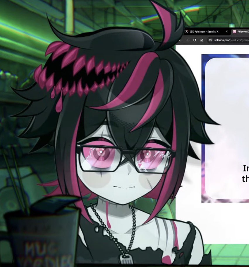 TopazScorpio's tweet photo. He looks good in pink 🩷
(He’s so fucking cute I can’t wait to see him be more expressive!!!! >////<

#phisnom https://t.co/PAeIfLa5sW
