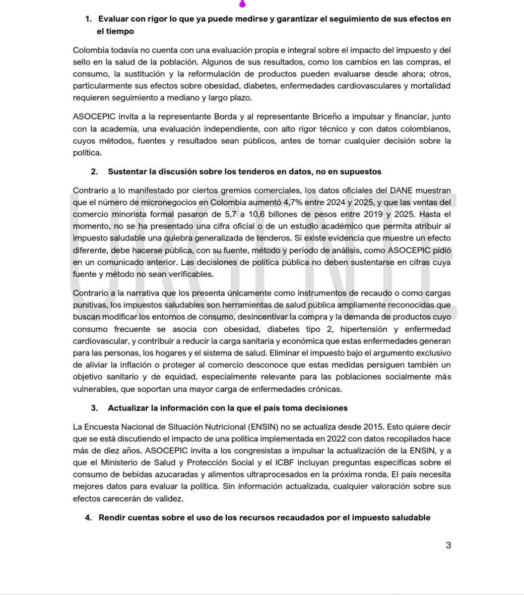 JFernandeznino's tweet photo. Adjunto comunicado de @asocepic  que incluye algunas referencias bibliográficas.

@DiegoLucumiC 
@LuisFernandoGm6

Y muchos más han compartido evidencia sobre el tema. Recomiendo seguirlos. https://t.co/GhqQBKzh56
