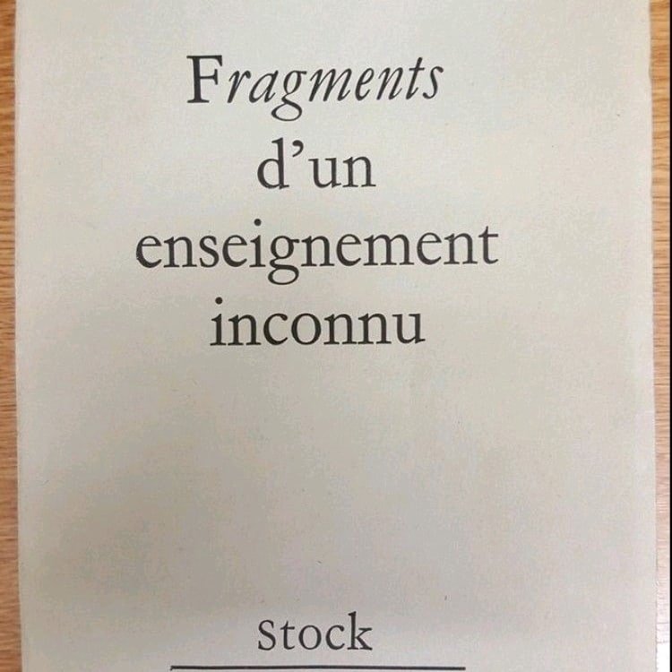 WoolseyDar77351's tweet photo. Ultra Rare STOCK COPY (pages uncut) P.D. #Ouspensky #French edition of #Fragments of an #Unknown #Teaching for sale. (#Gurdjieff / #Fourth #Way / #4th Way) £1000. Offers considered. 
Contact: DarrenAIW3@sky.com. https://t.co/IR1OLJH6IW
