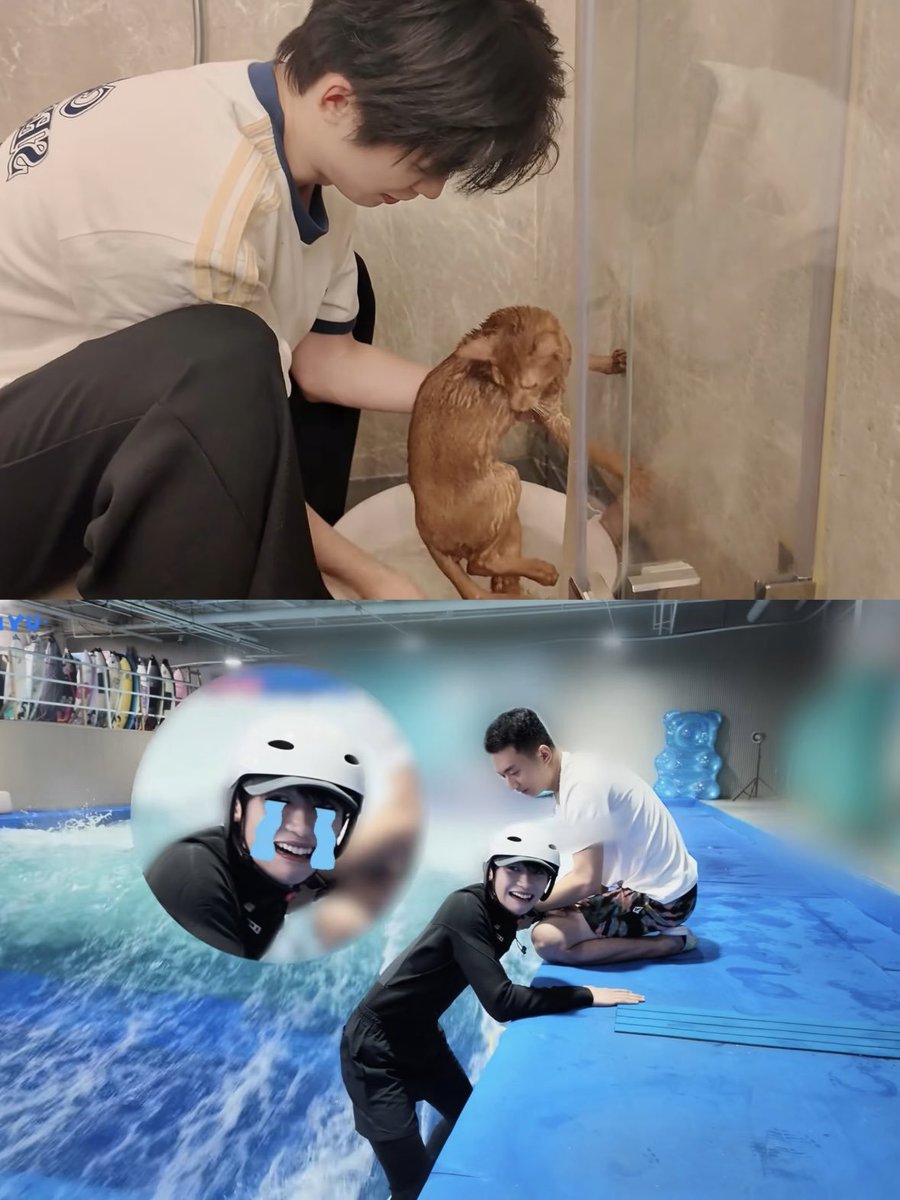 jingjaamb's tweet photo. จั๊นเป็นเอ็นดูมากก เจ้าจิ๋วสิบเอ็ดกับน้องจื่อเหมือนถอด DNA กันมา 😂😹 https://t.co/aMlt0dryHy
