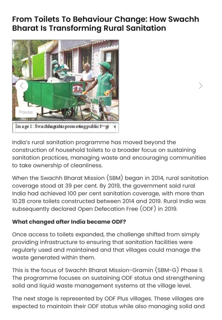 h_pongilath's tweet photo. From toilets to behaviour change: How Swachh Bharat is transforming rural sanitation
#SwachhBharat #ODF #SBM
(1 /2) https://t.co/MoldYfnPGM
