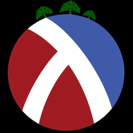 Racket Logo with Oak trees on top