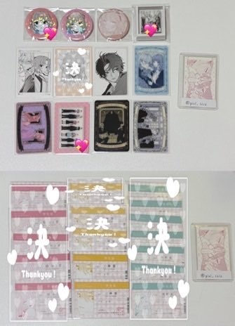 toki_0I05's tweet photo. @miimi_0909 @xxx こんばんは、ご返信ありがとうございます。

サンリオにつきましては、画像1枚目🔴のものでお間違いないでしょうか？
過去グッズにつ���ましては、お写真お借りして、🔵⇄💖の4:3交換は可能でしょうか？差額の関係で比率交換を希望しております。
再度ご検討の程よろしくお願いいたします。 https://t.co/btto16Jm0v