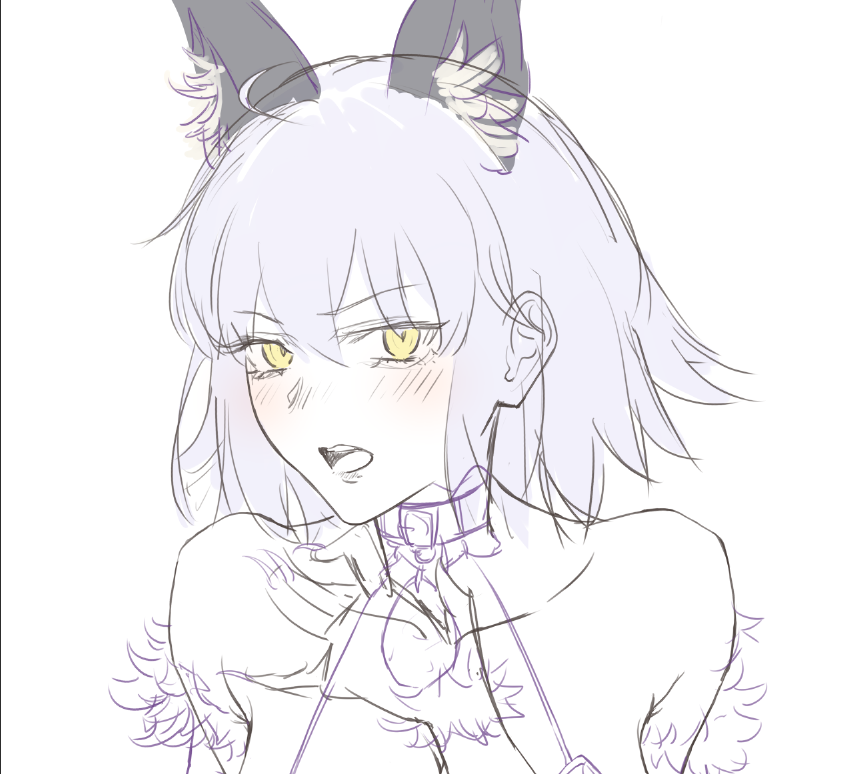 NKNnkn1368's tweet photo. 邪ンヌ描いてる🐺（ラフ） https://t.co/1JO6QBddak